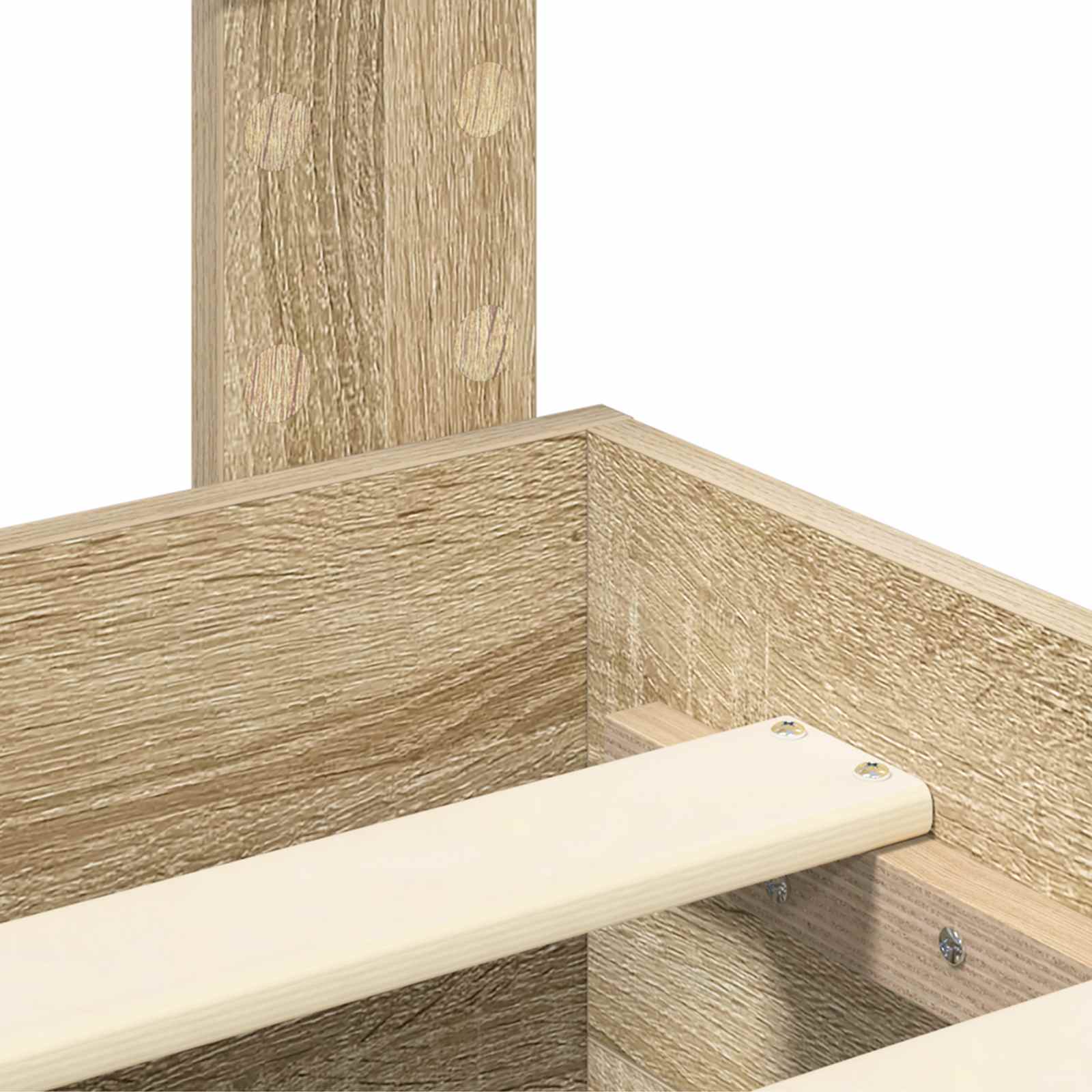 Krevetna konstrukcija s uzglavljem Sonoma hrast 150 x 200 cm