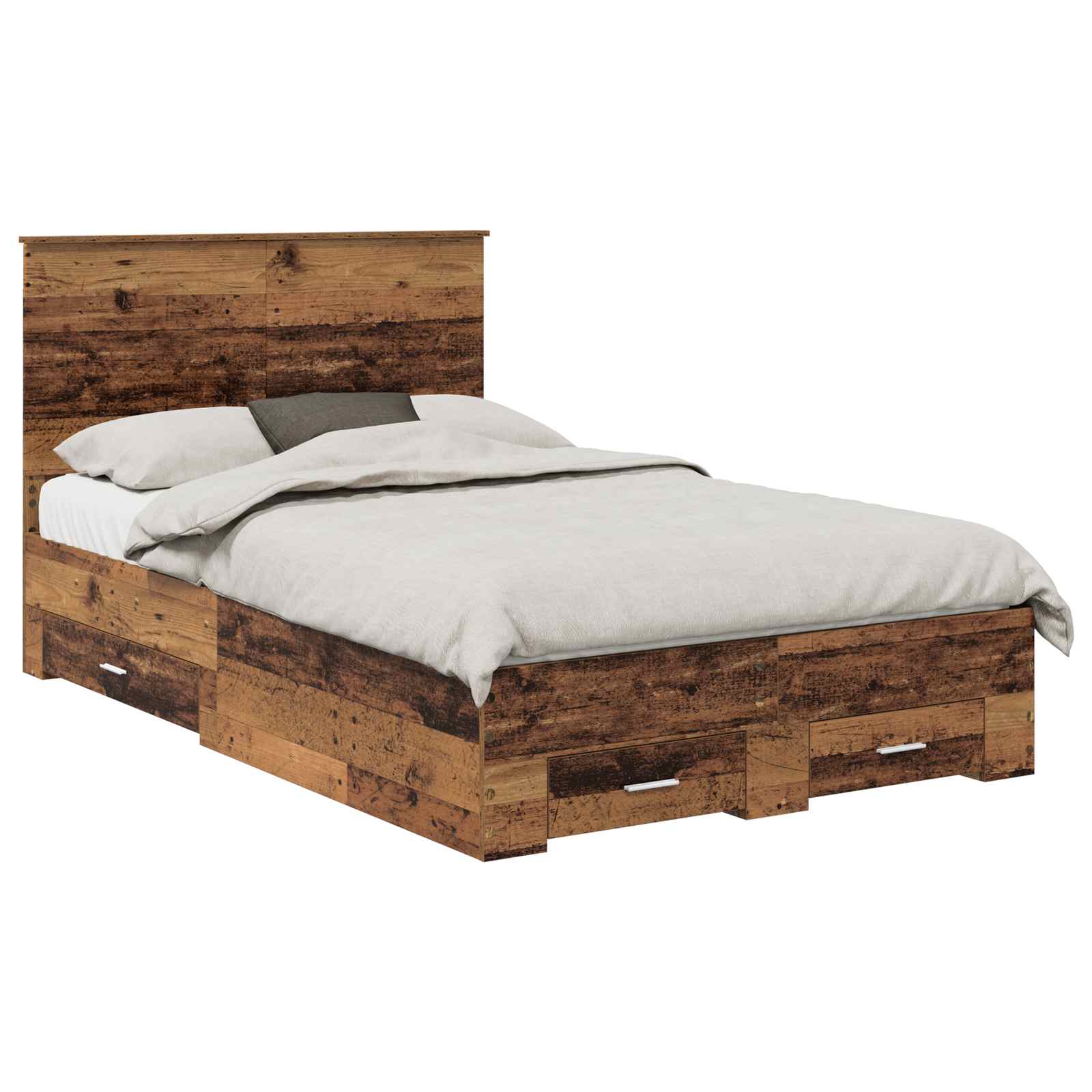 Krevetna konstrukcija Staro drvo 120 x 190 cm Konstruirano drvo