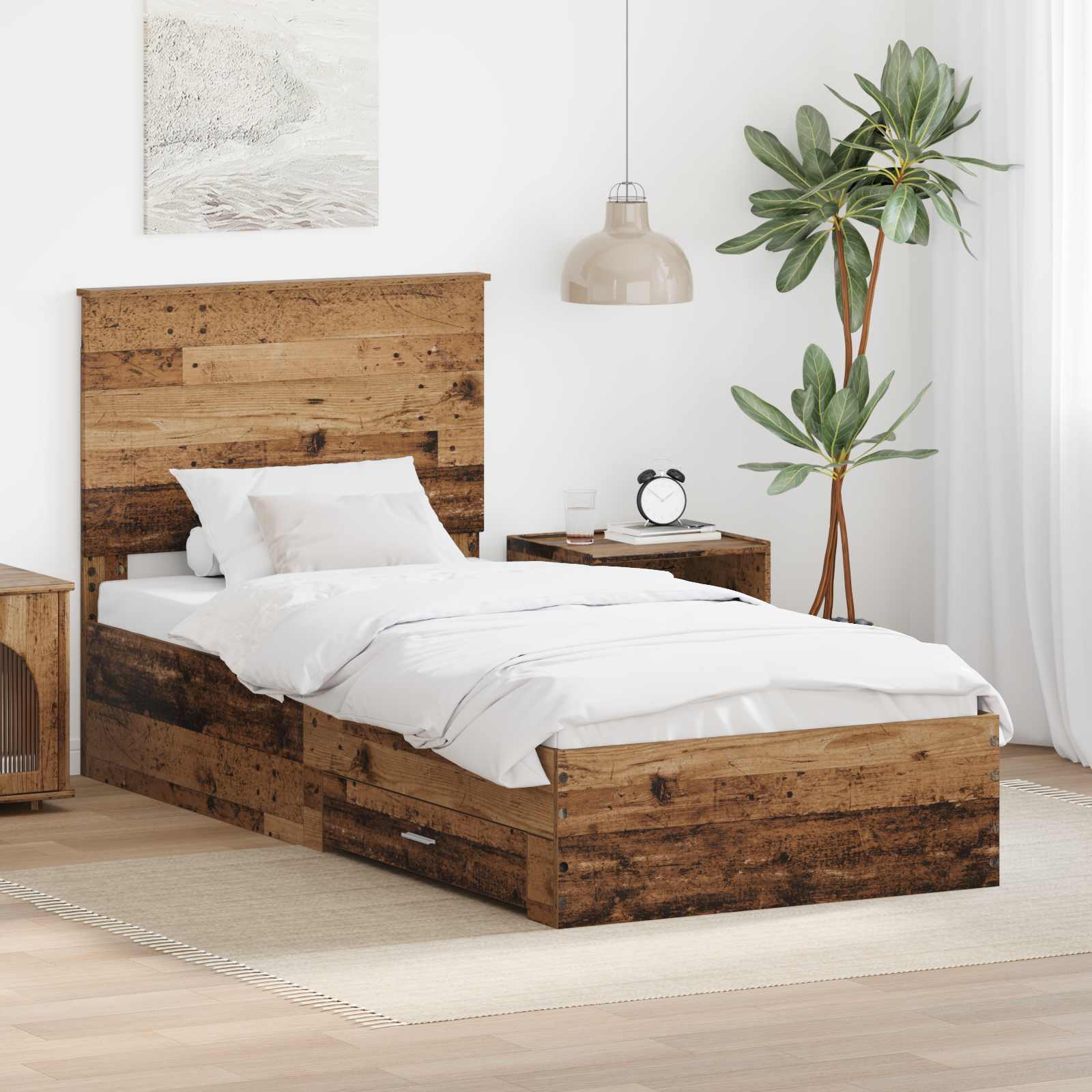 Krevetna konstrukcija Staro drvo 90 x 190 cm Konstruirano drvo
