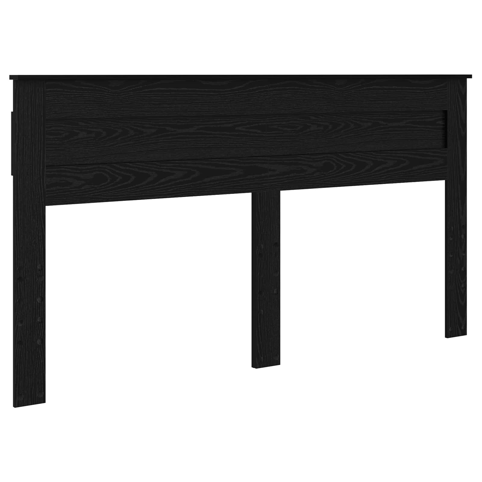 Krevetna konstrukcija Crna 200 x 200 cm Čvrsto borovo drvo