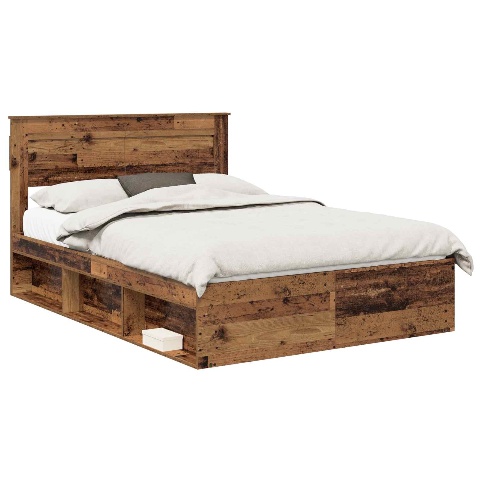Krevetna konstrukcija s uzglavljem Staro drvo 150 x 200 cm