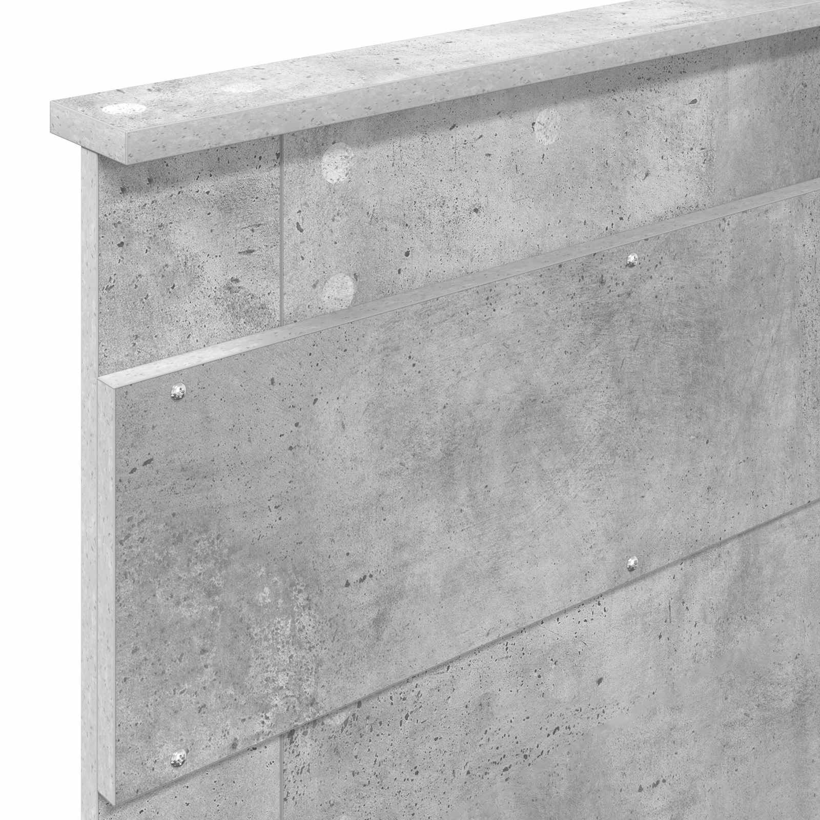 Krevetna konstrukcija Beton 90 x 200 cm Čvrsto borovo drvo