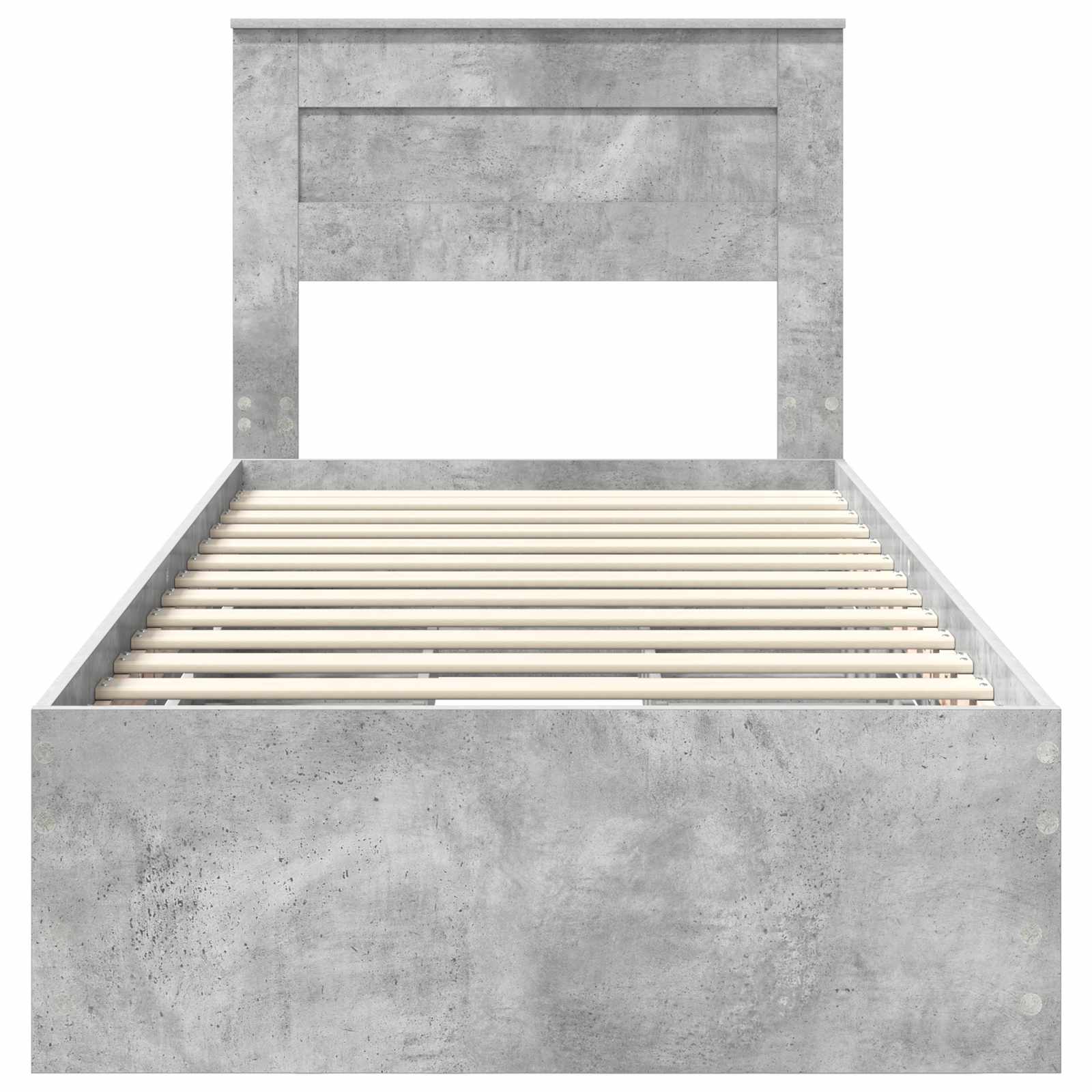 Krevetna konstrukcija s ladicama Betonski sivi 90 x 200 cm
