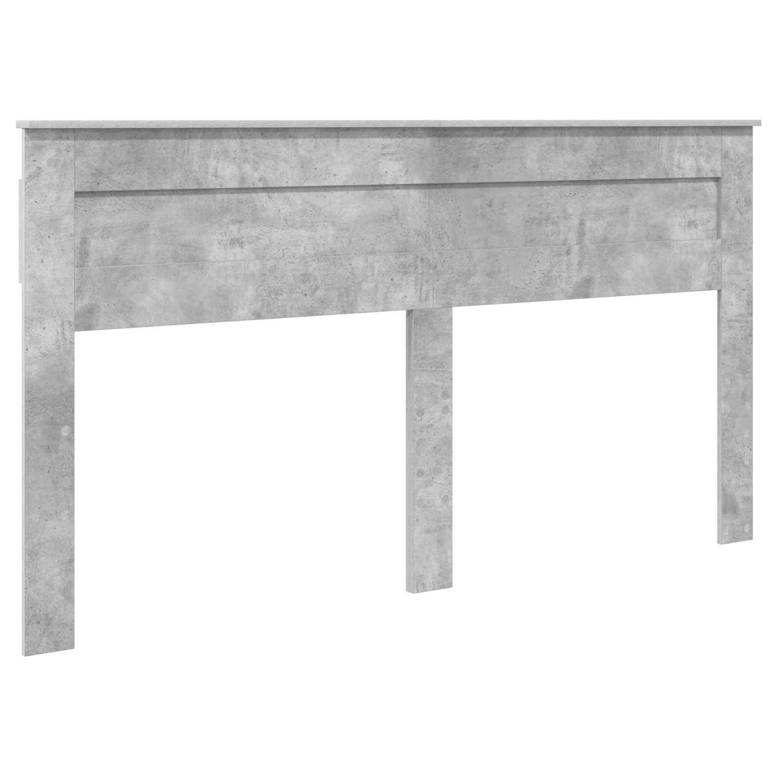 Krevet s od storage s uzglavljem Betonski sivi 200 x 200 cm