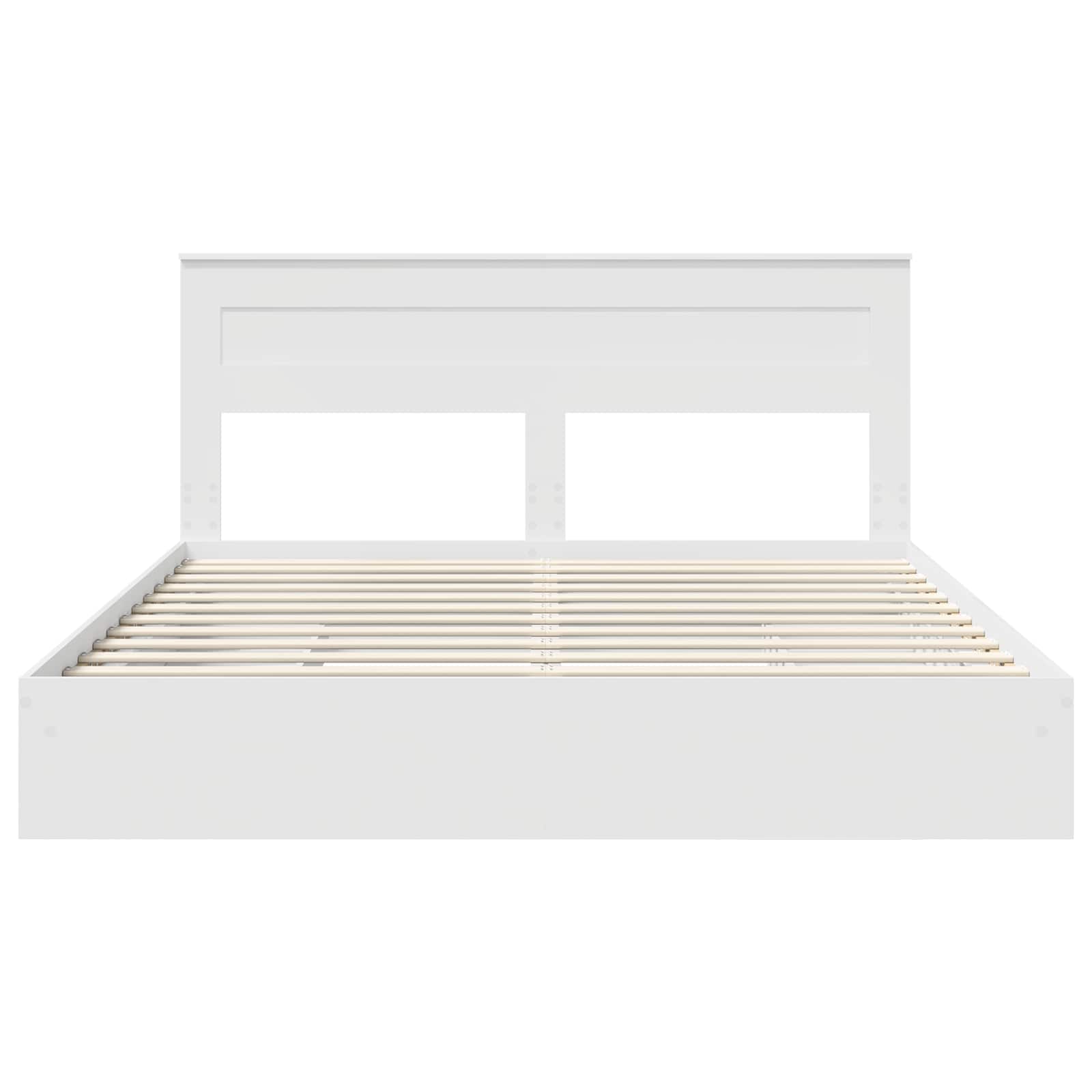 Krevet s od storage Bijelo 180 x 200 cm Konstruirano drvo