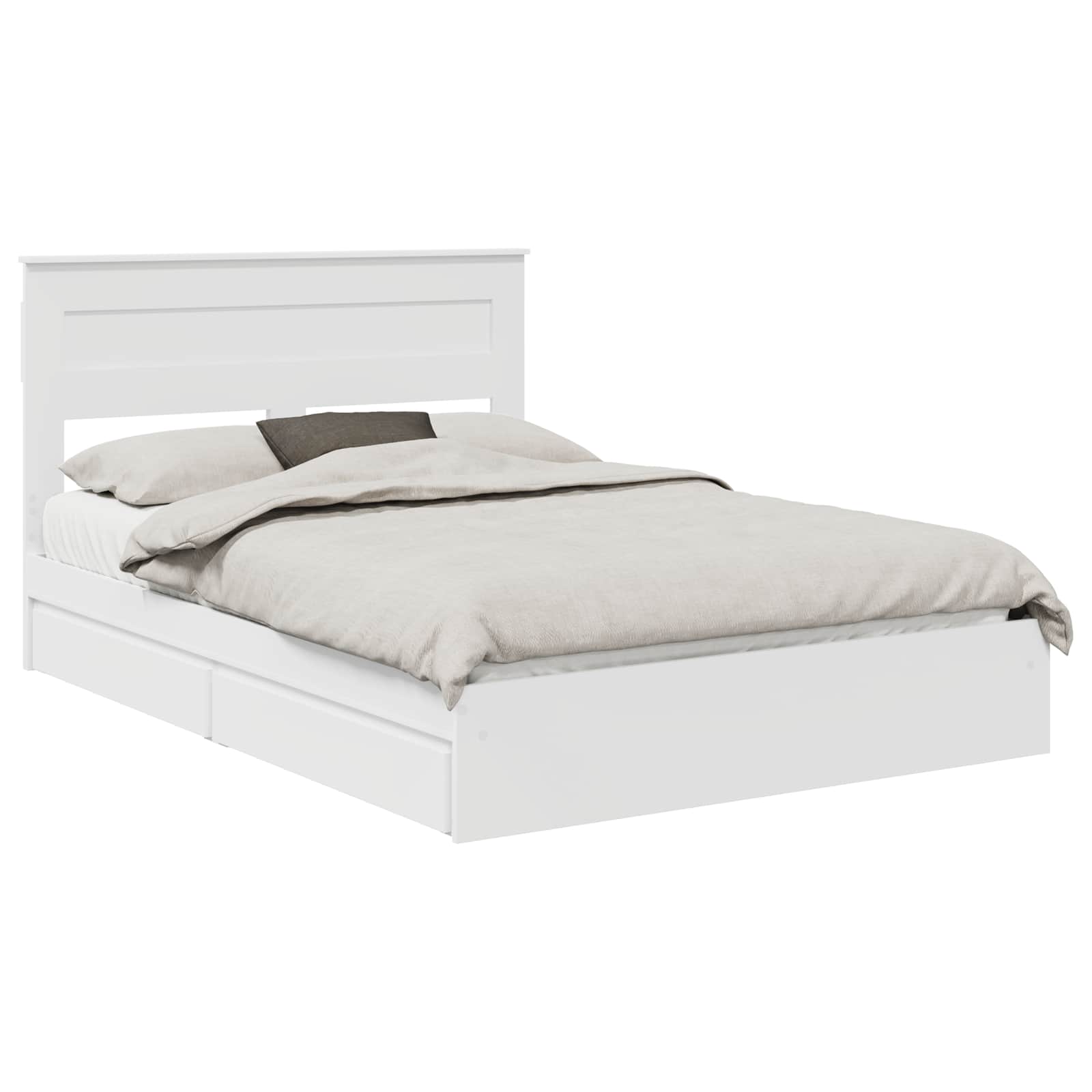 Krevet s od storage Bijelo 140 x 200 cm Konstruirano drvo