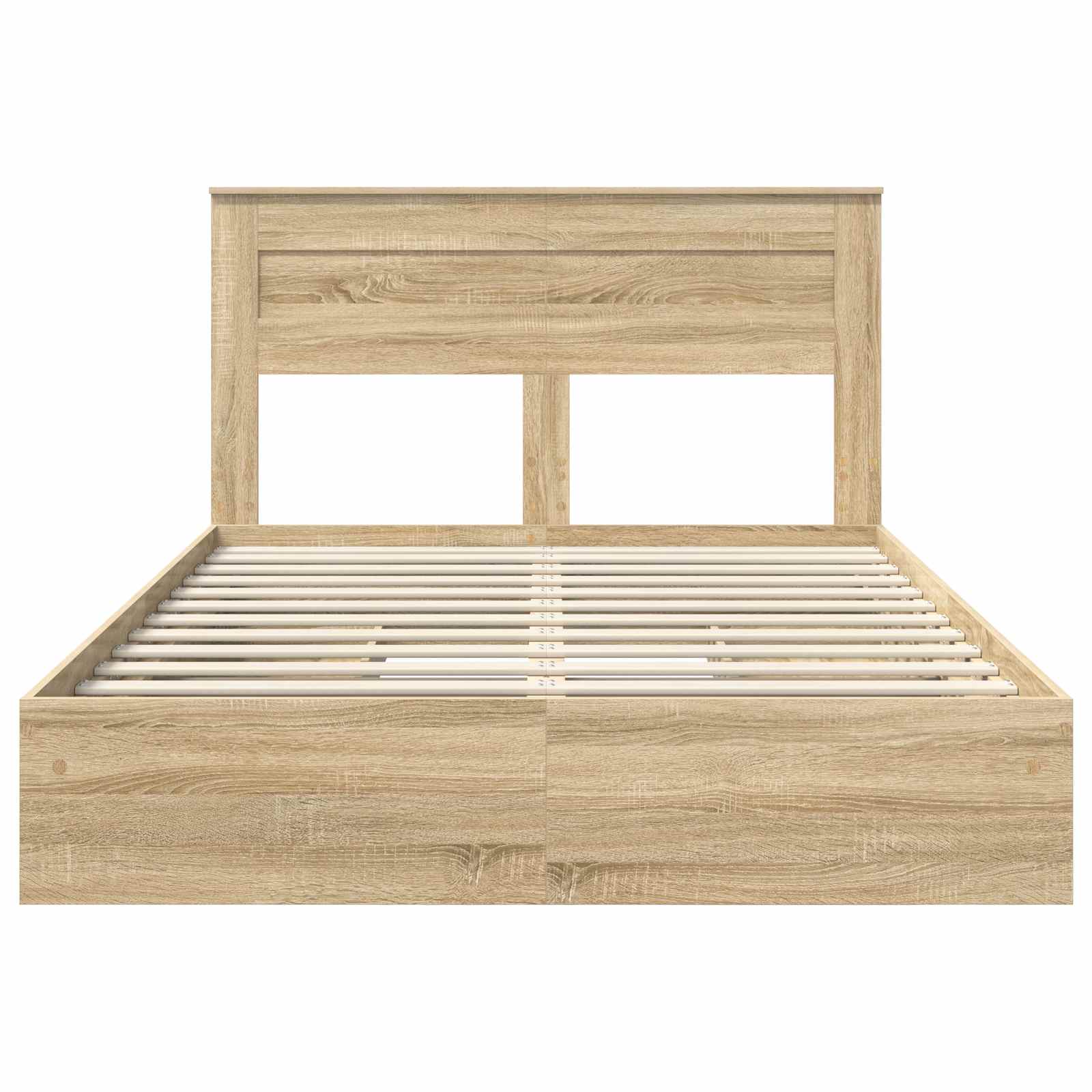 Krevet s od storage Sonoma hrast 140 x 200 cm Konstruirano drvo
