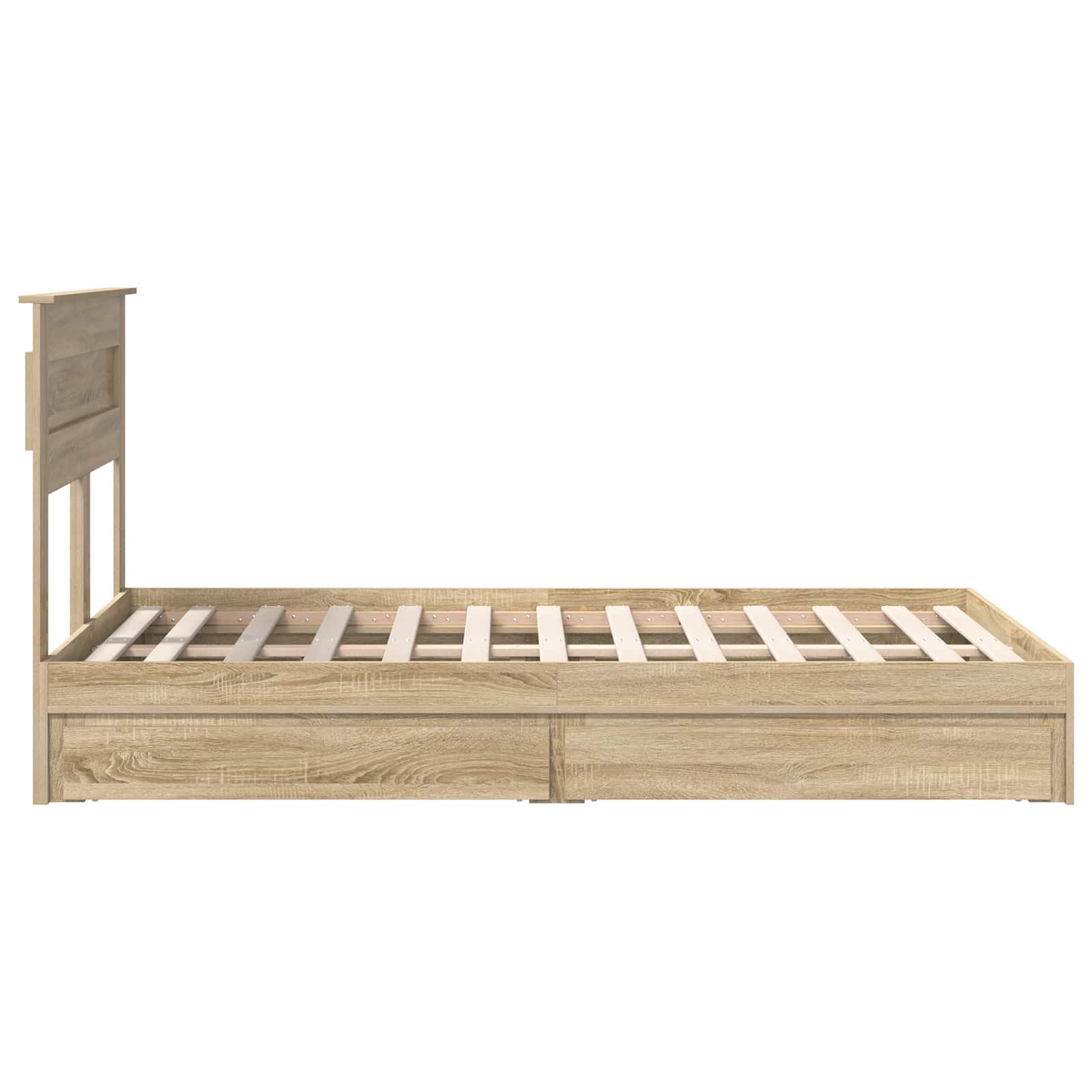 Krevet s od storage Sonoma hrast 135 x 190 cm Konstruirano drvo