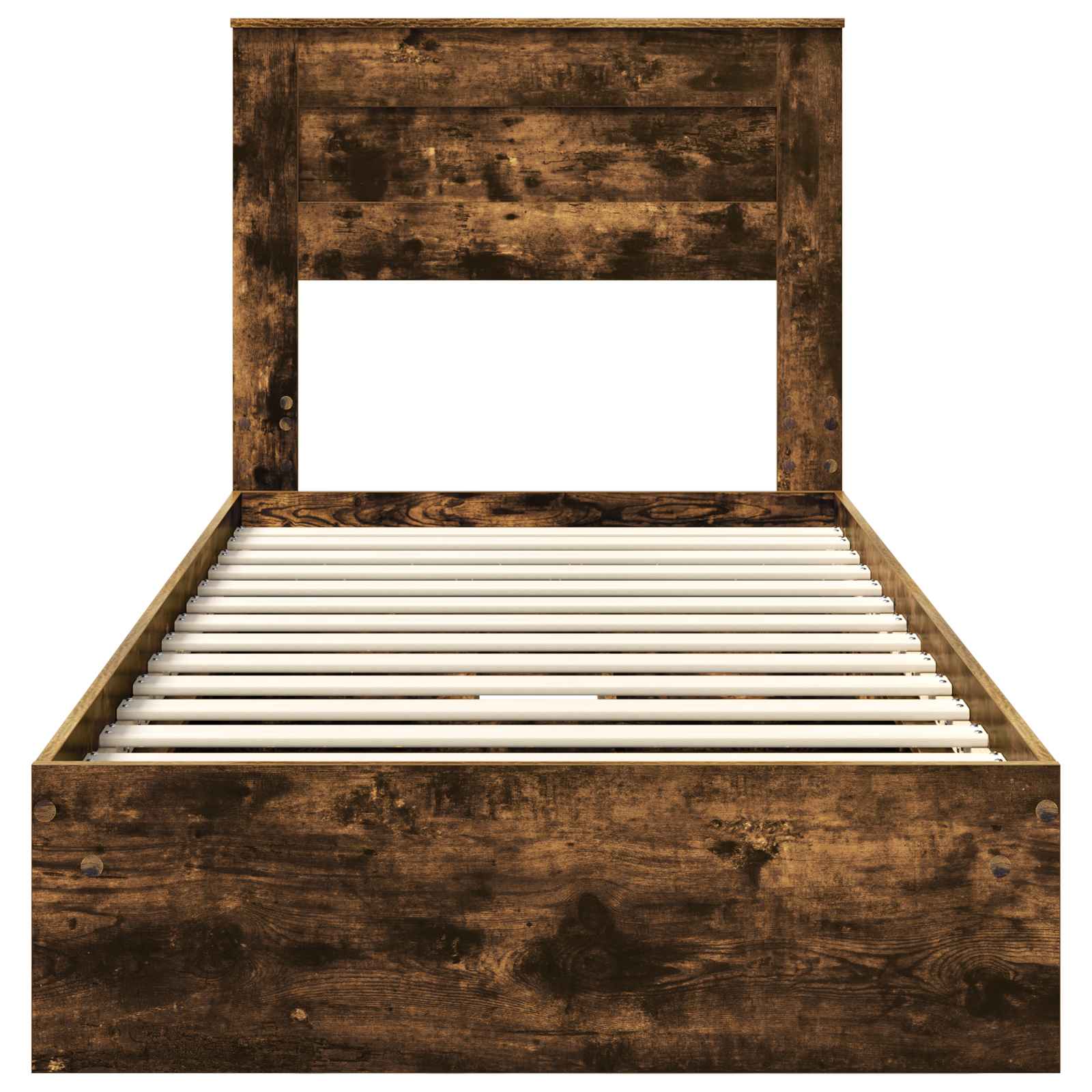 Krevet s od storage s uzglavljem Dimljeni hrast 100 x 200 cm