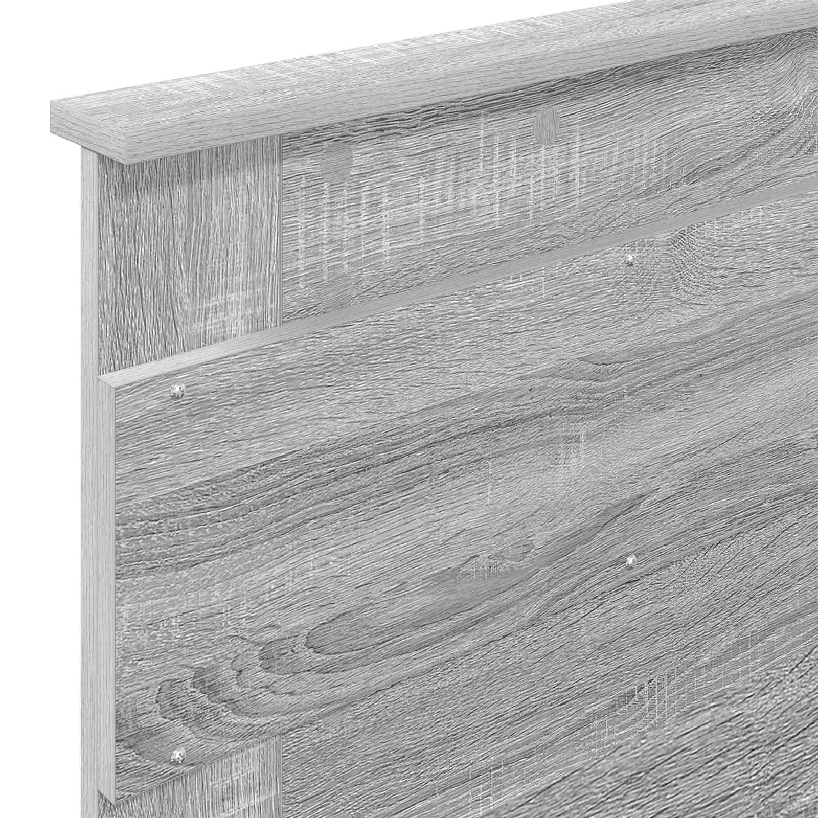 Krevet s od storage Siva Sonoma 90 x 200 cm Konstruirano drvo