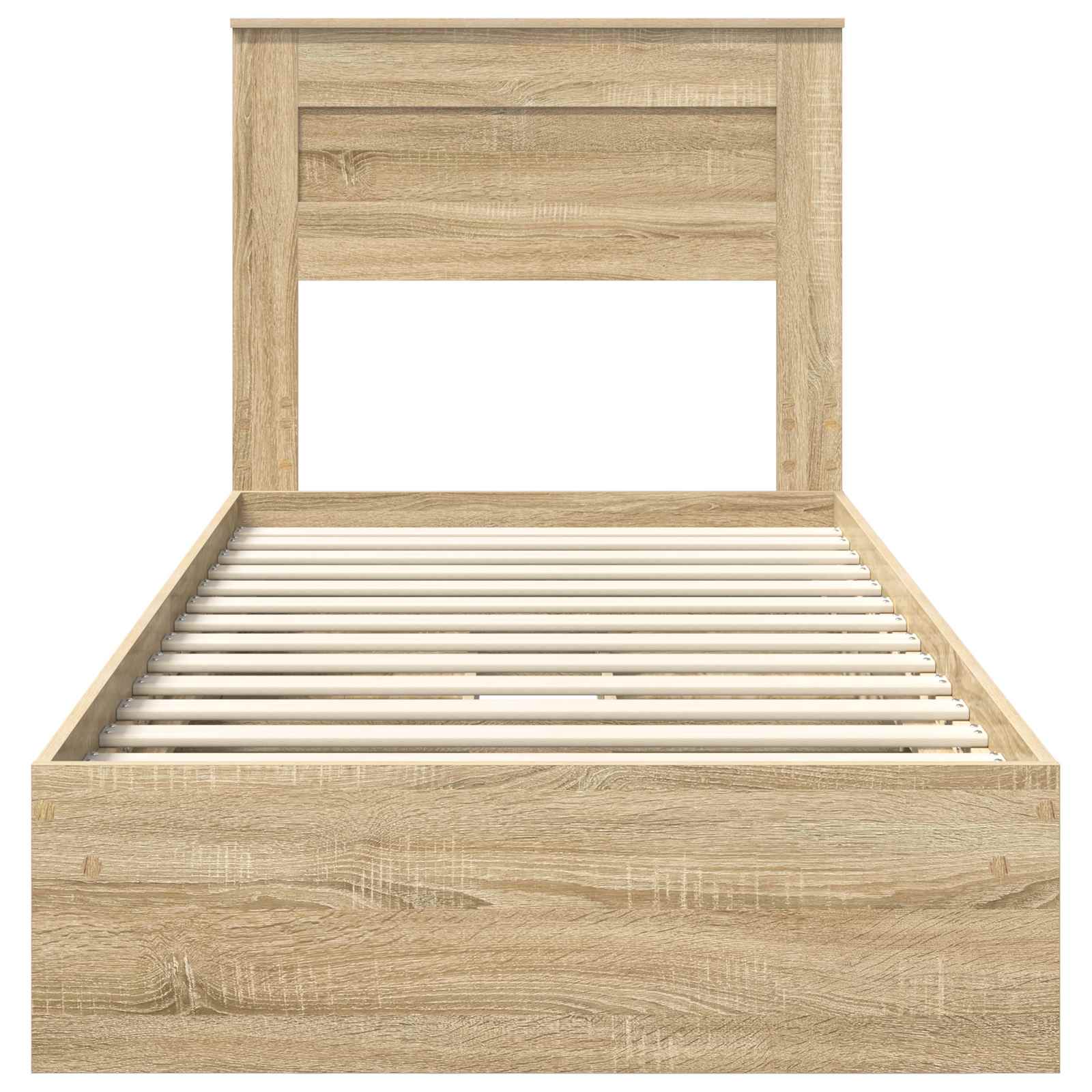 Krevet s od storage Sonoma hrast 75 x 190 cm Konstruirano drvo