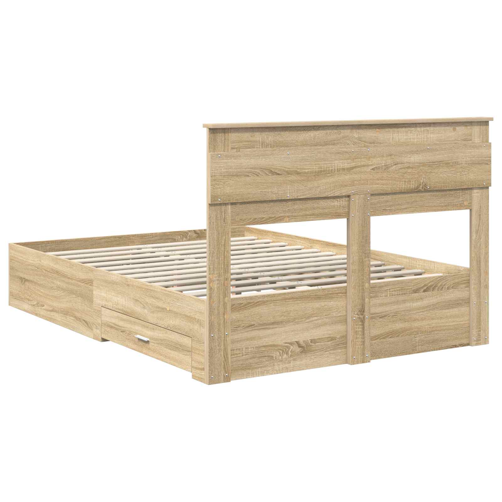 Krevetna konstrukcija s ladicama Sonoma hrast 150 x 200 cm