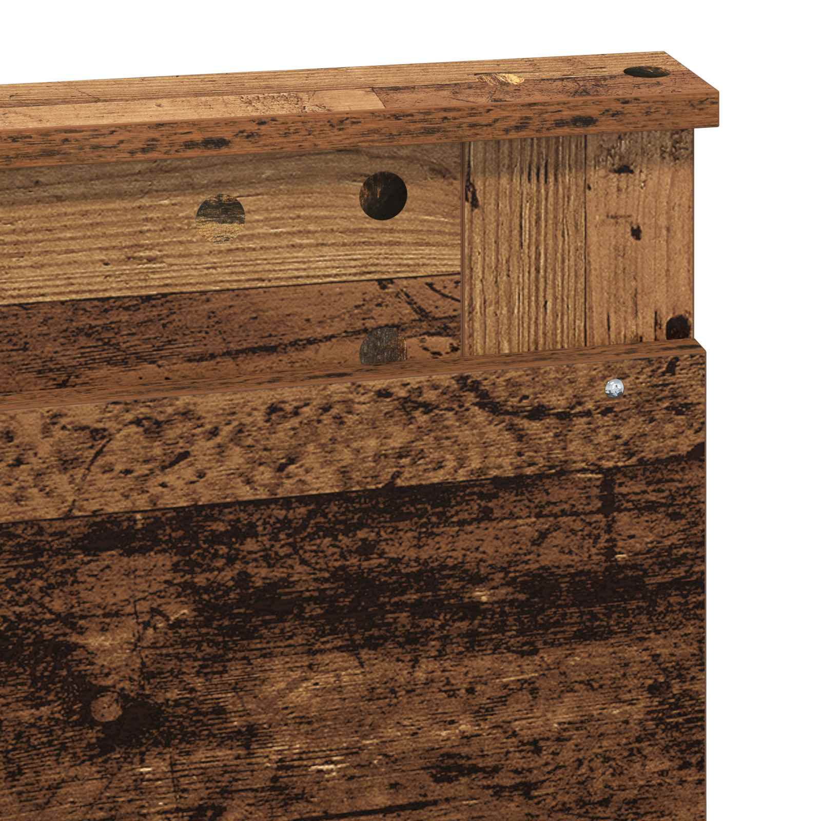 Krevetna konstrukcija s uzglavljem Staro drvo 150 x 200 cm