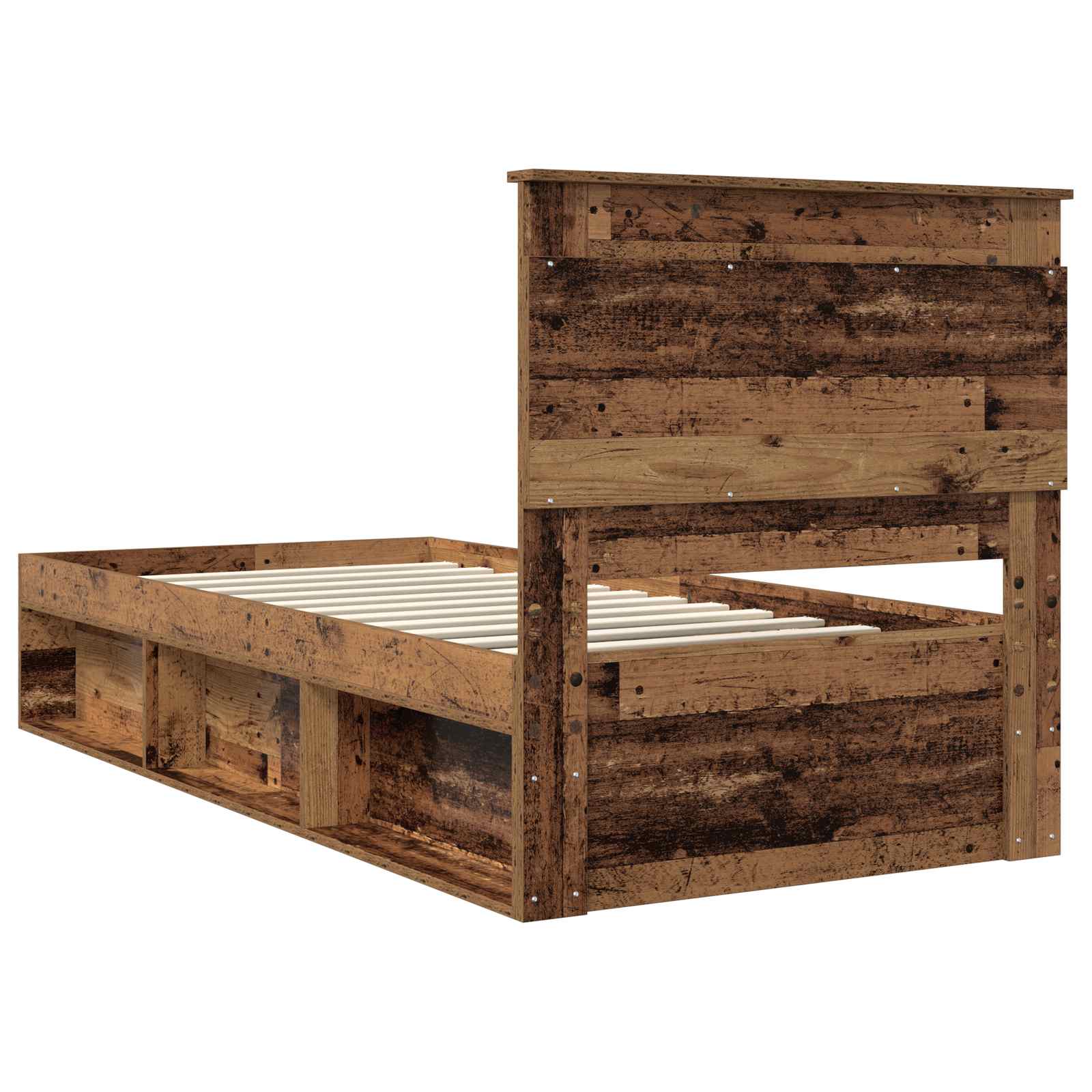Krevetna konstrukcija Staro drvo 75 x 190 cm Čvrsto borovo drvo