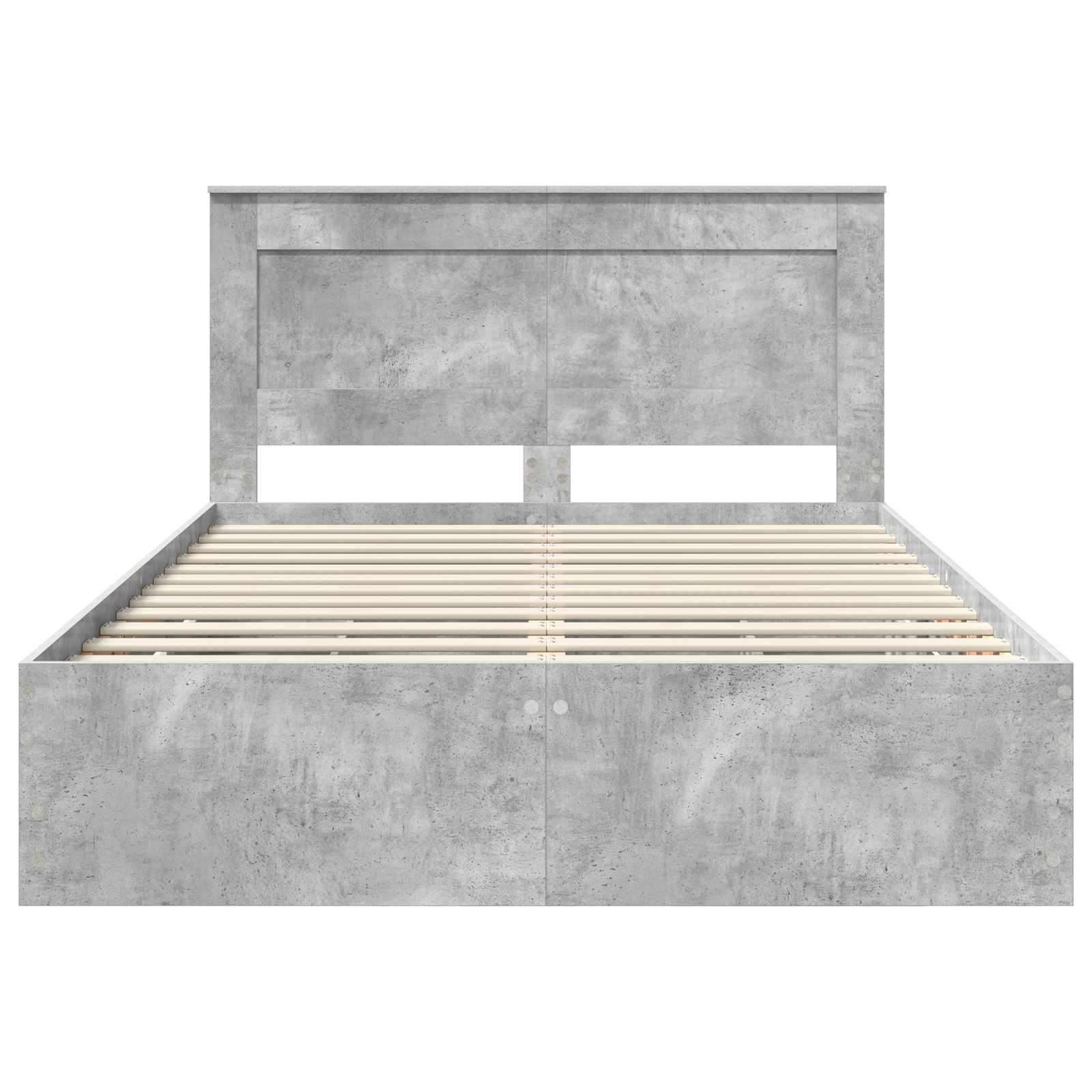 Krevetna konstrukcija s ladicama Betonski sivi 150 x 200 cm