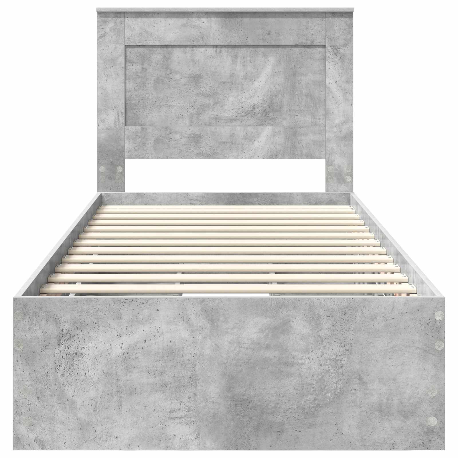 Krevetna konstrukcija s ladicama Betonski sivi 90 x 200 cm