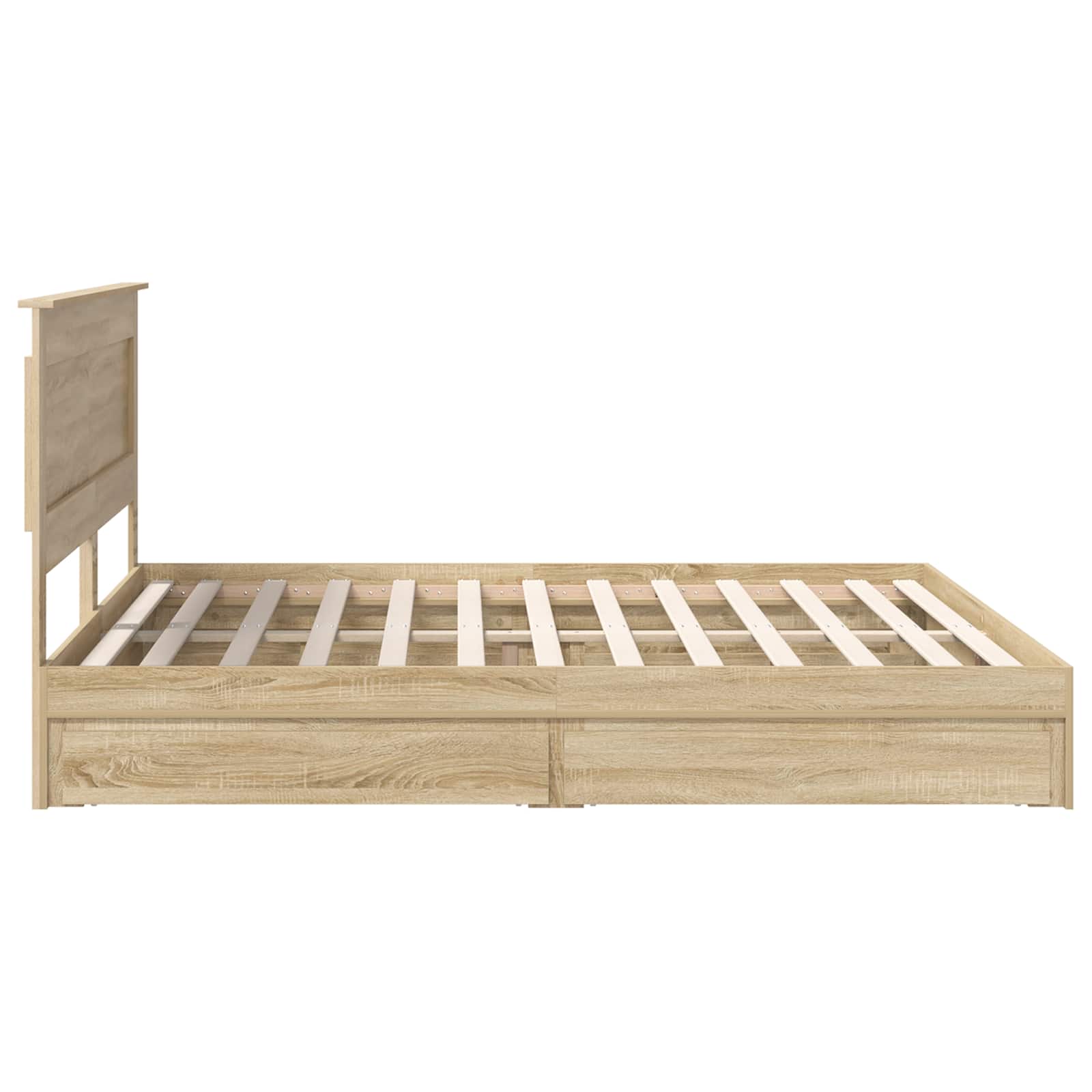 Krevet s od storage Sonoma hrast 180 x 200 cm Konstruirano drvo