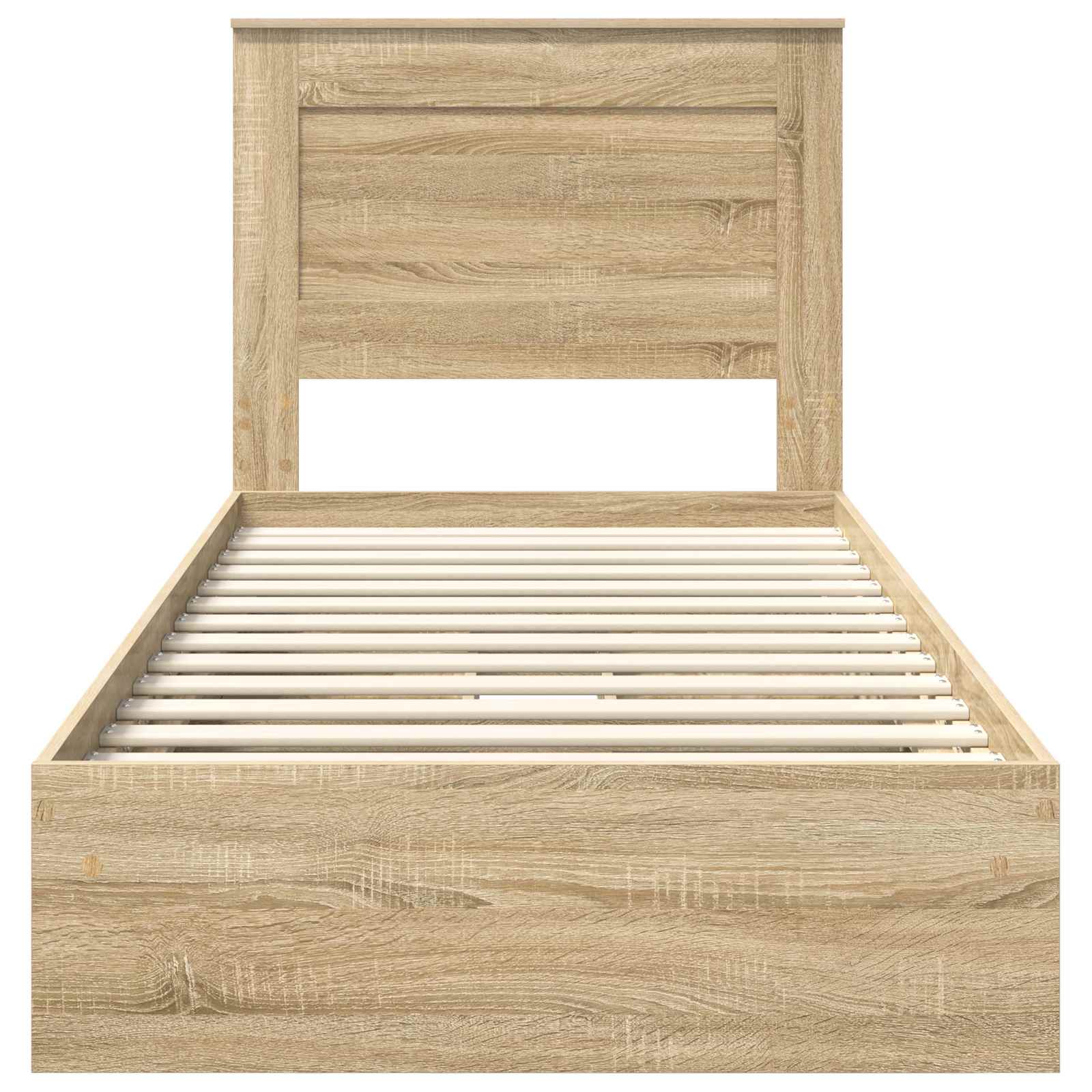 Krevet s od storage Sonoma hrast 100 x 200 cm Konstruirano drvo