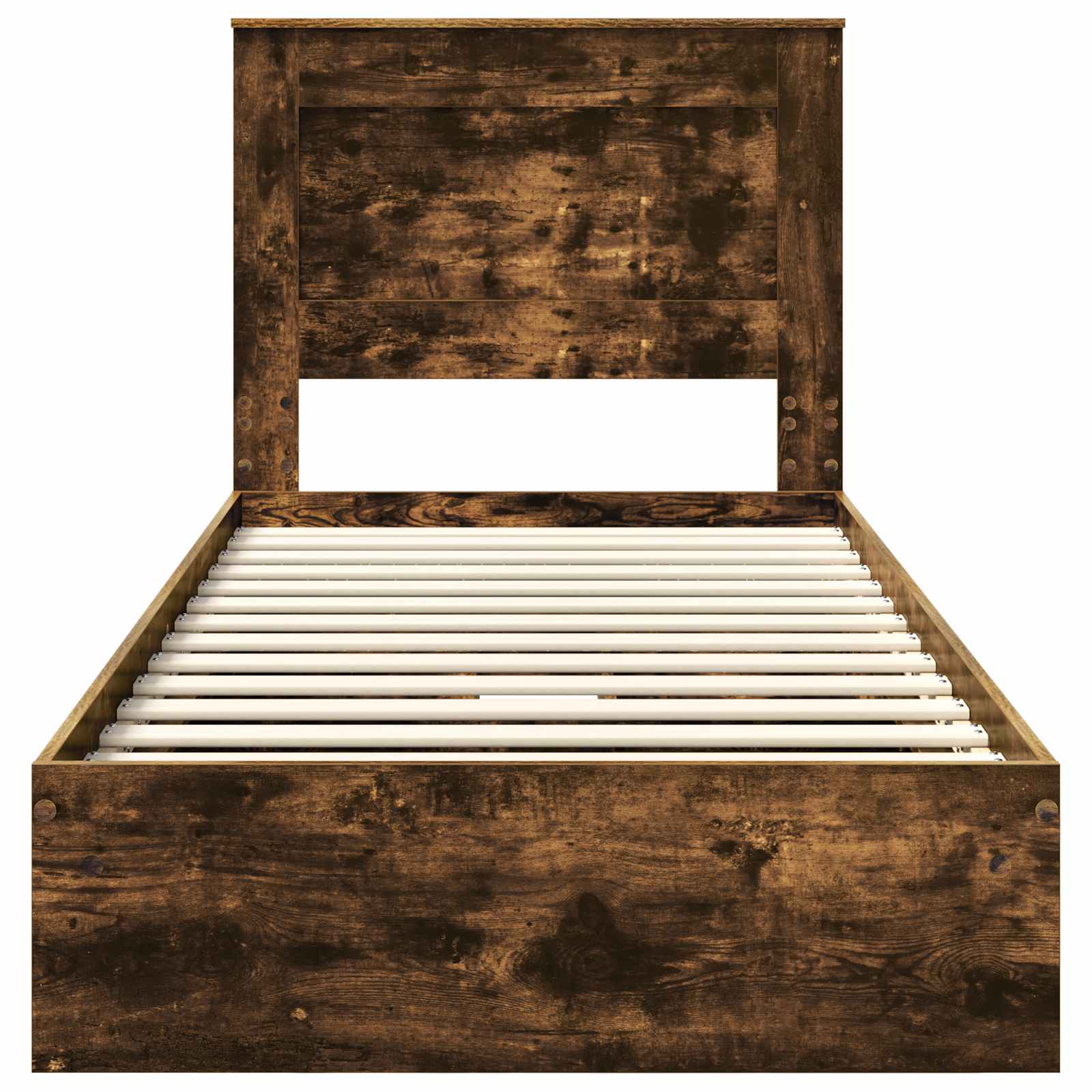 Krevet s od storage s uzglavljem Dimljeni hrast 75 x 190 cm
