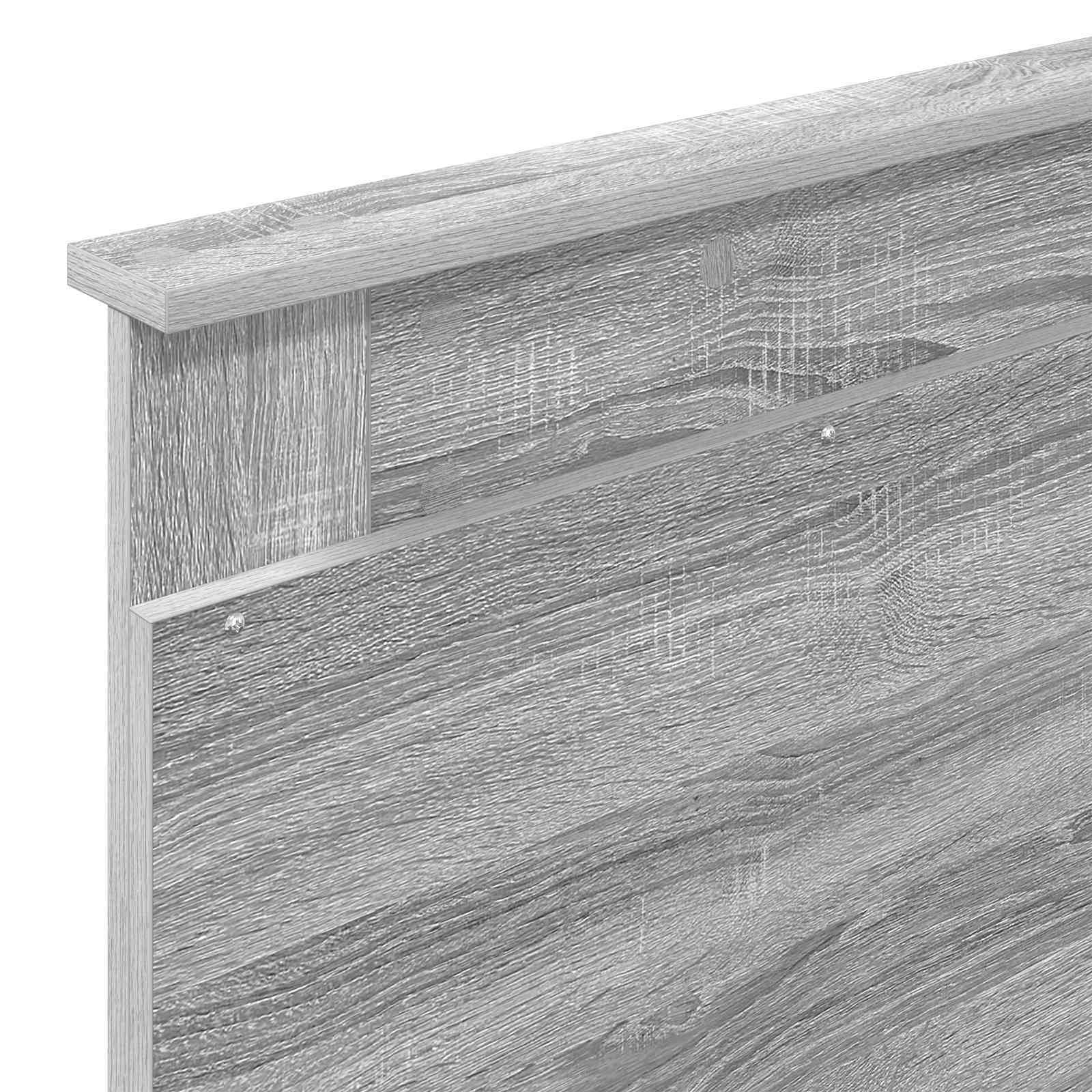 Krevet s od storage Siva Sonoma 75 x 190 cm Konstruirano drvo