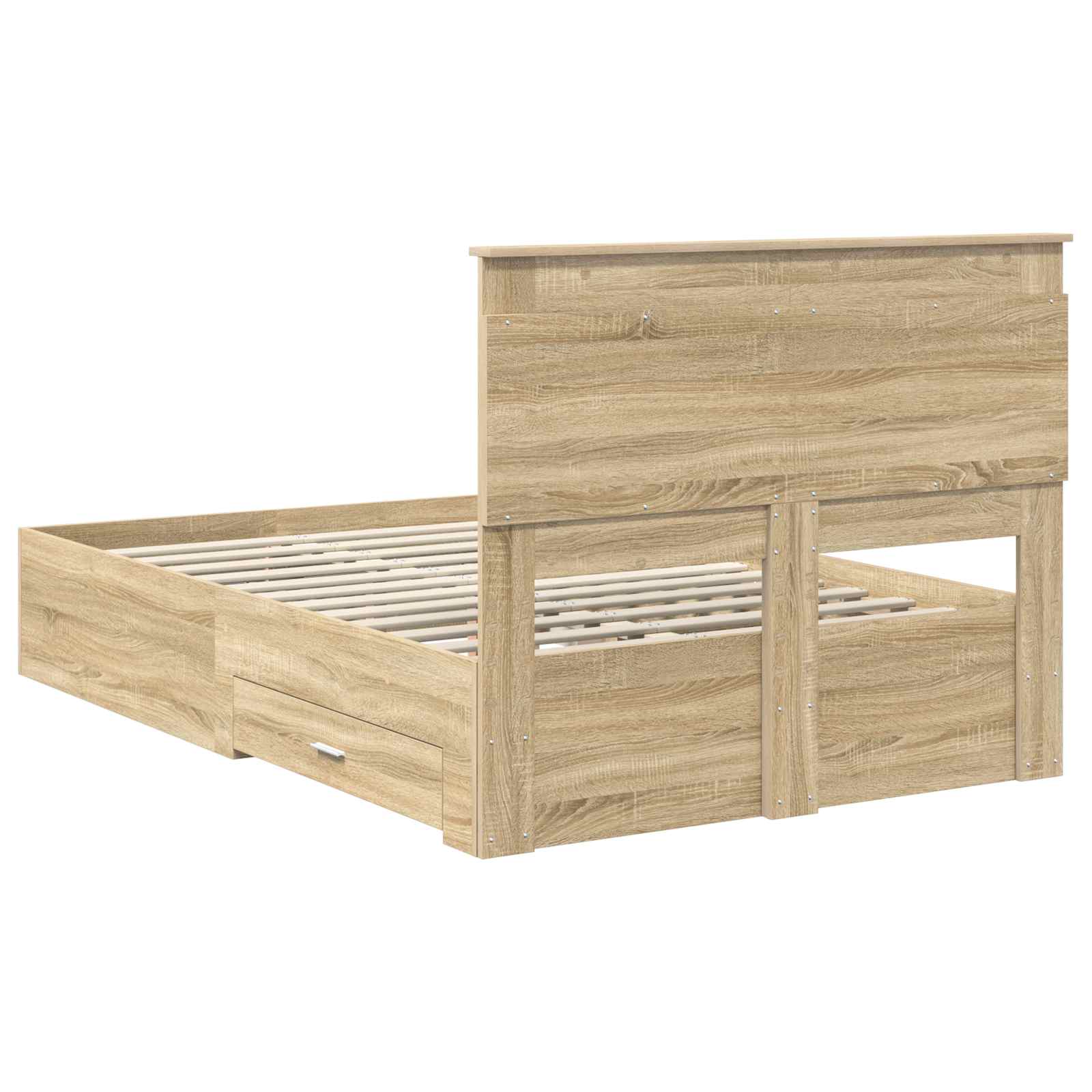 Krevetna konstrukcija s uzglavljem Sonoma hrast 120 x 200 cm