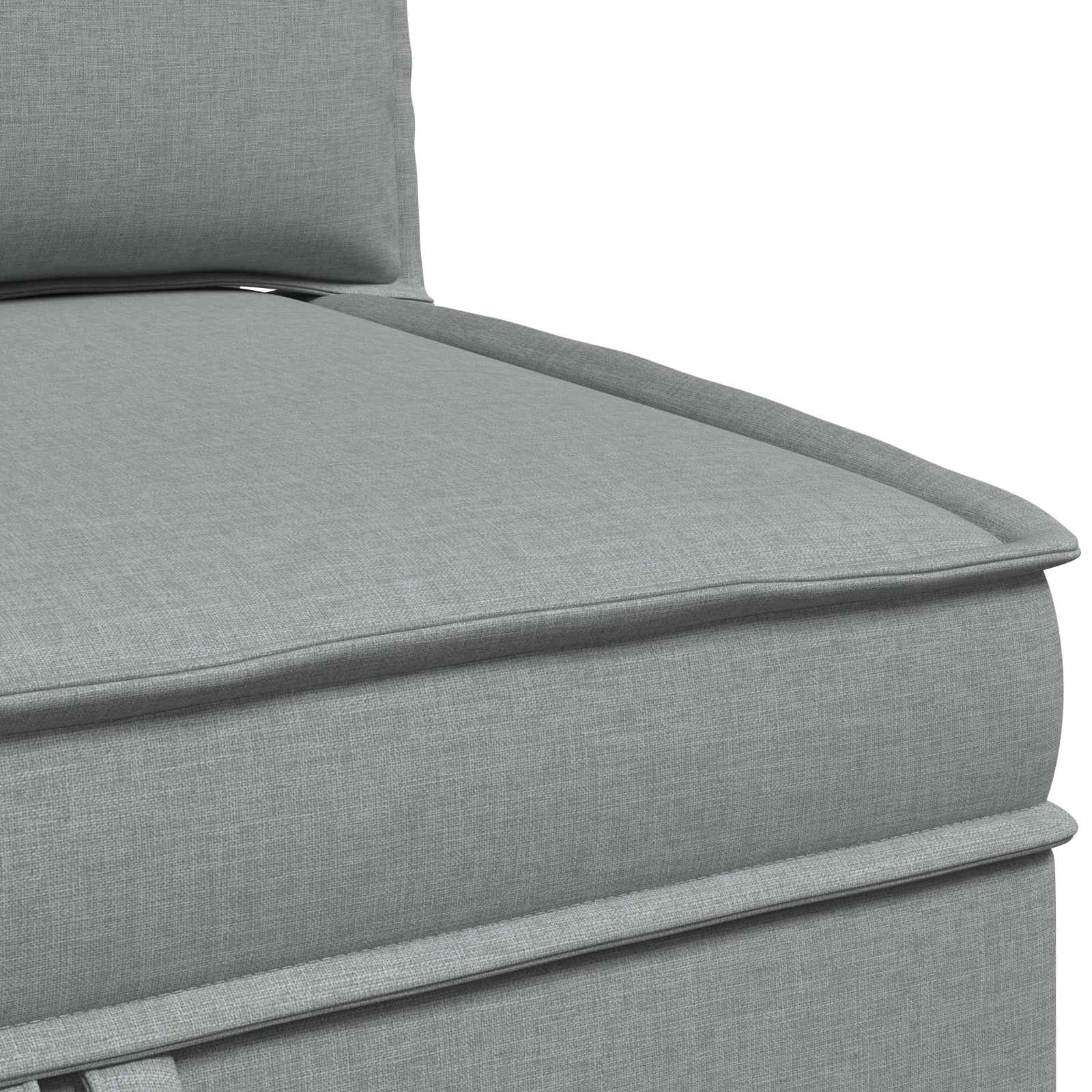 Set namještaja za dnevni boravak 4 pcs Svjetlosiva Tkanina