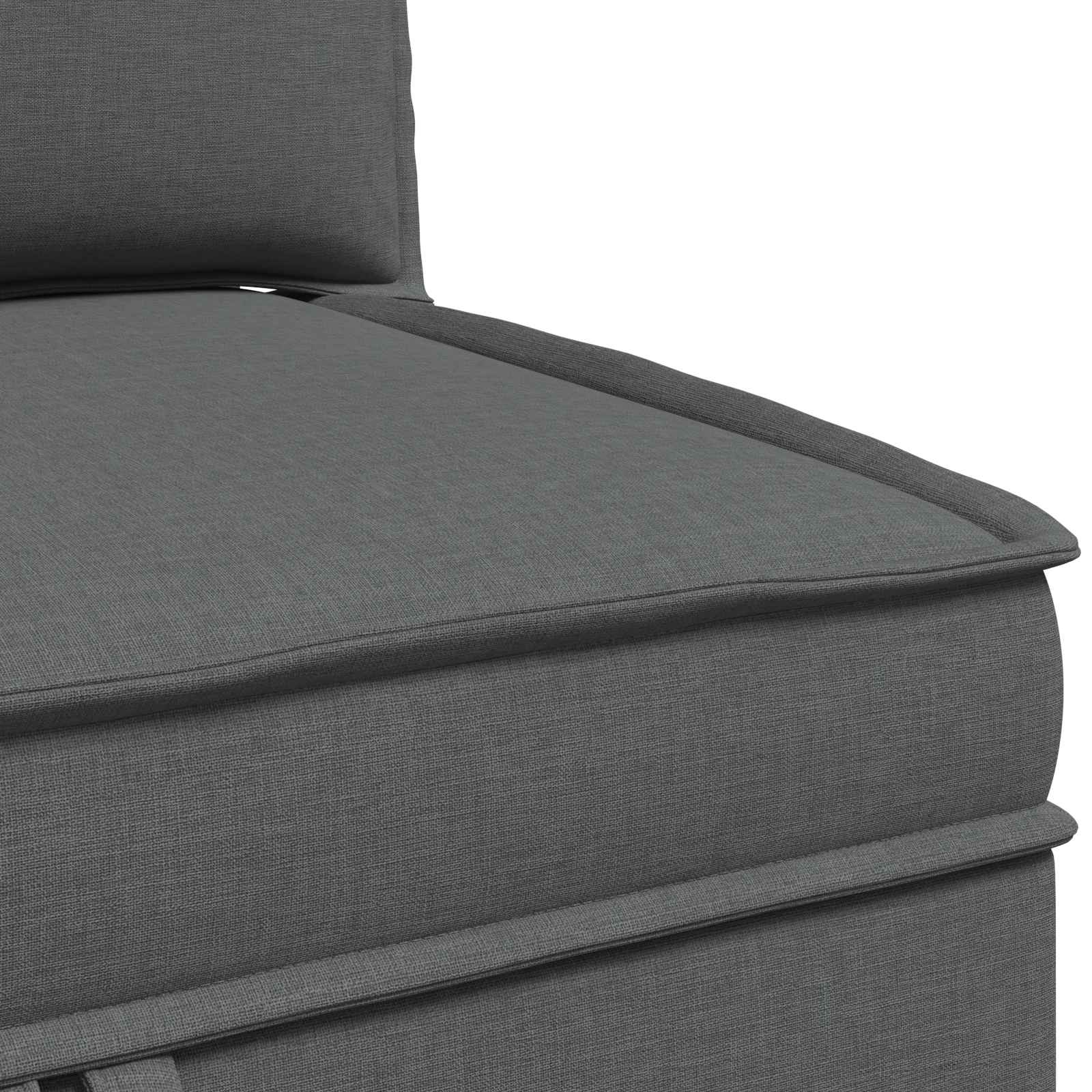 Set namještaja za dnevni boravak 3 pcs Tamnosiva Tkanina