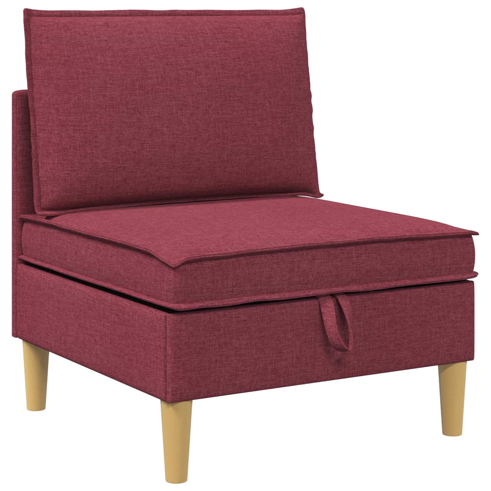 Set namještaja za dnevni boravak 3 pcs Vinska crvena Tkanina