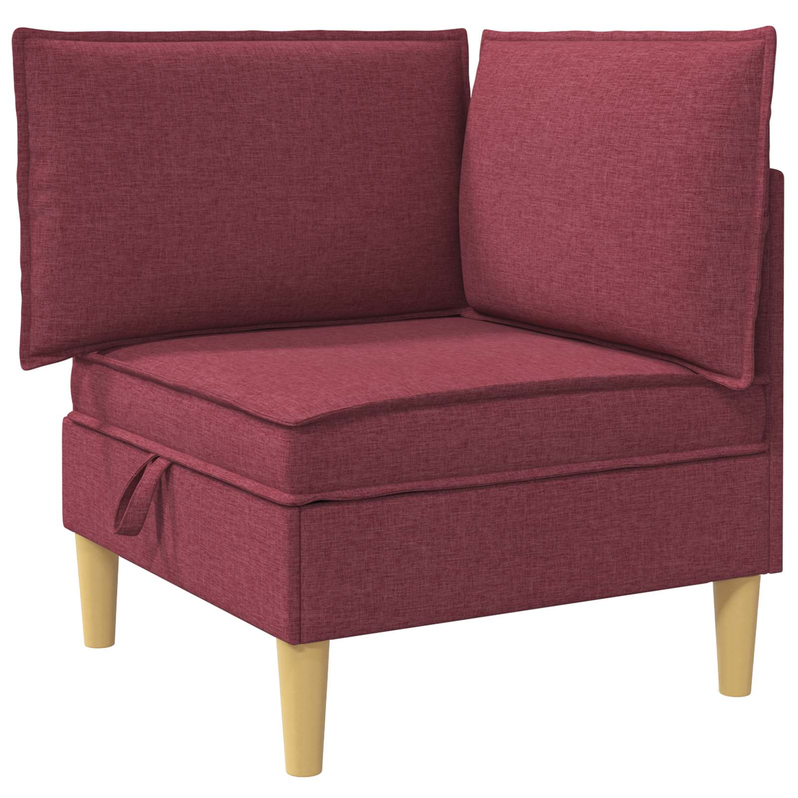 Set namještaja za dnevni boravak 4 pcs Vinska crvena Tkanina
