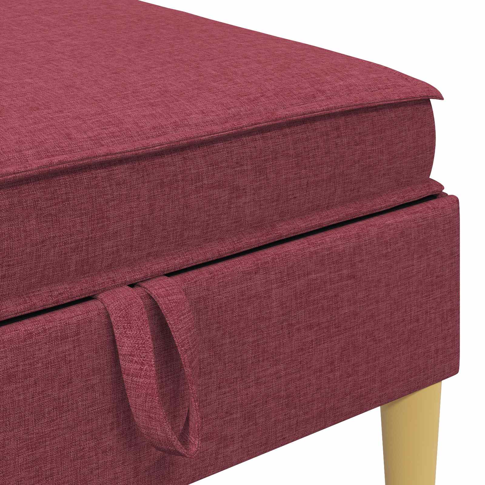Set namještaja za dnevni boravak 5 pcs Vinska crvena Tkanina