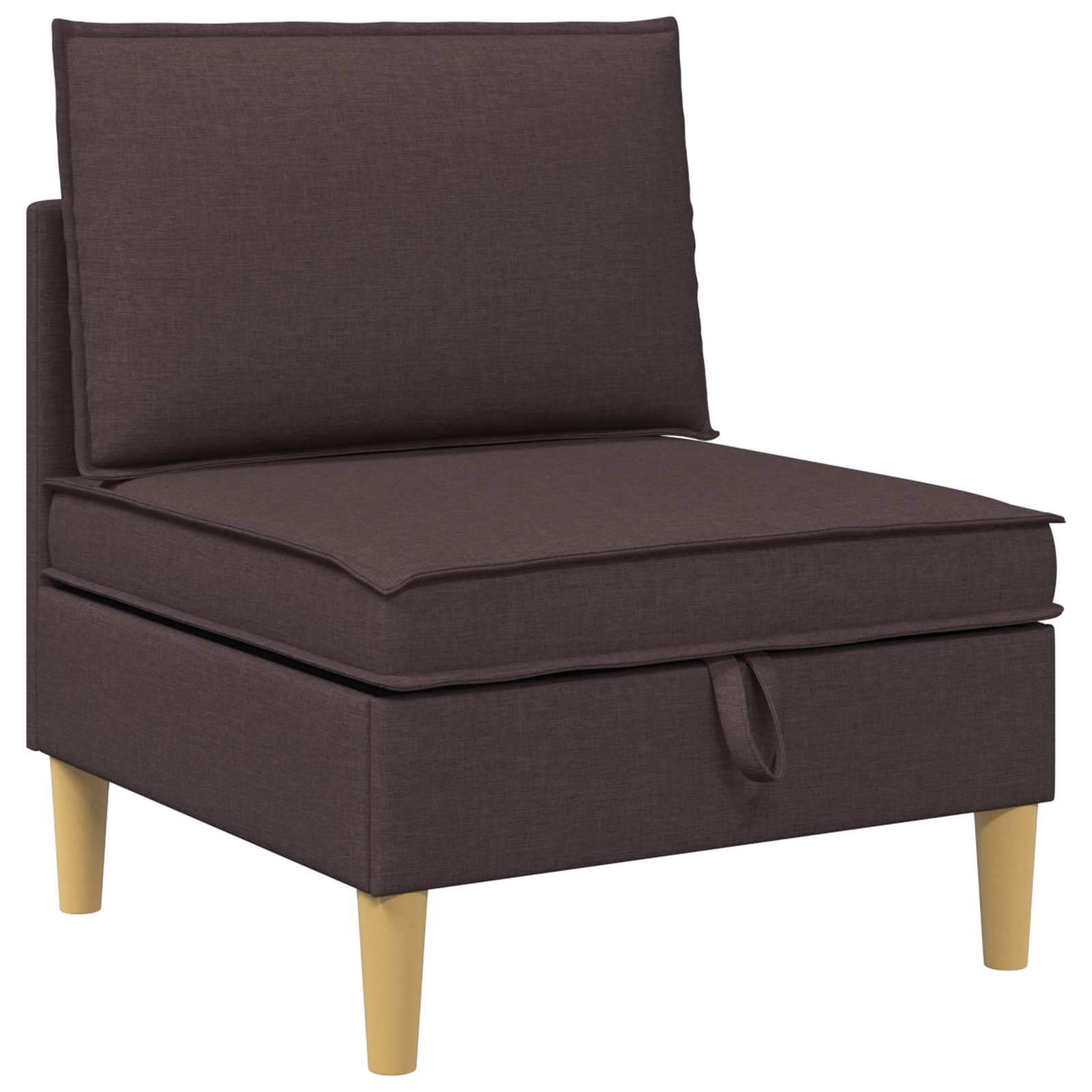 Set namještaja za dnevni boravak 3 pcs Tamno smeđa Tkanina
