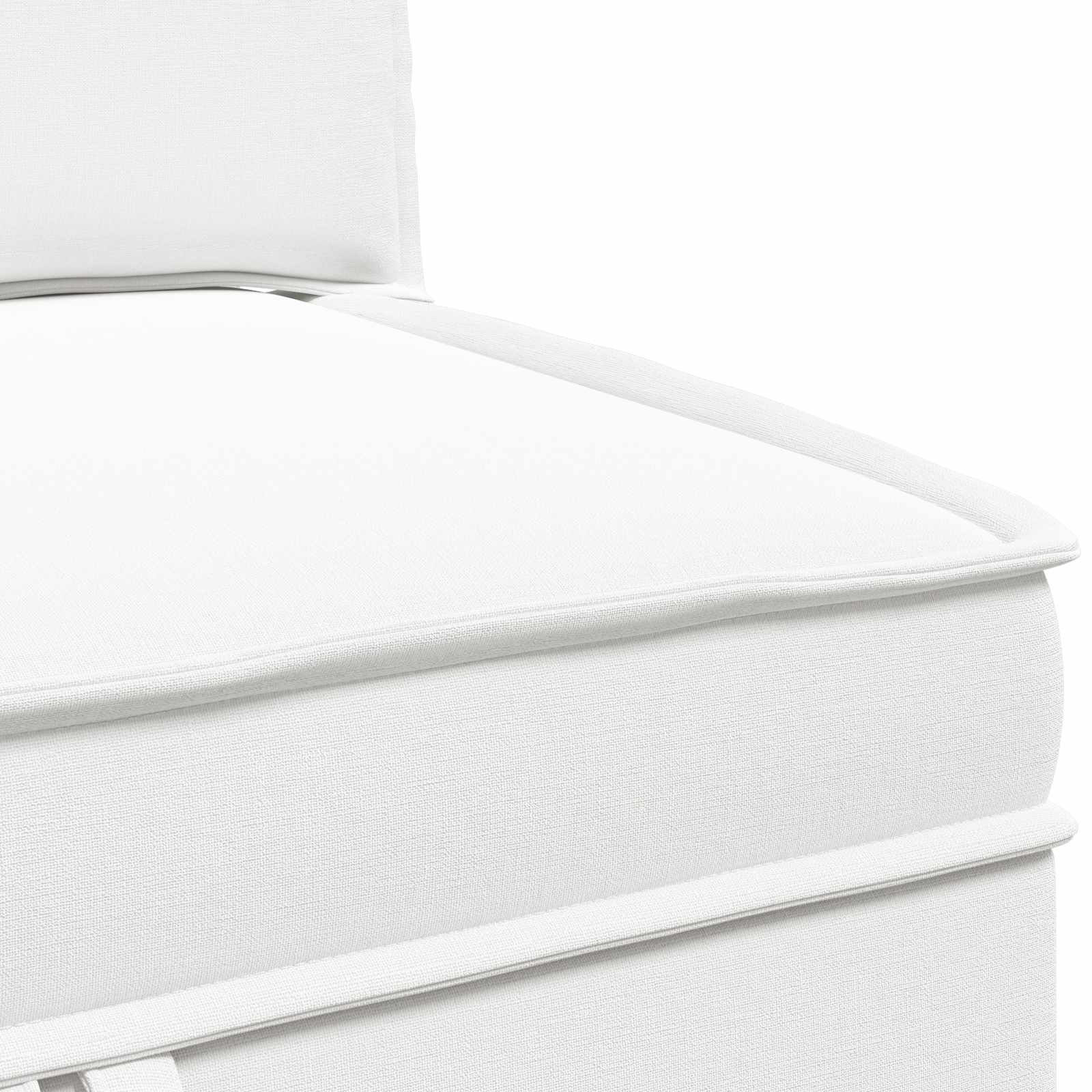 Set namještaja za dnevni boravak 4 pcs Bijela Tkanina