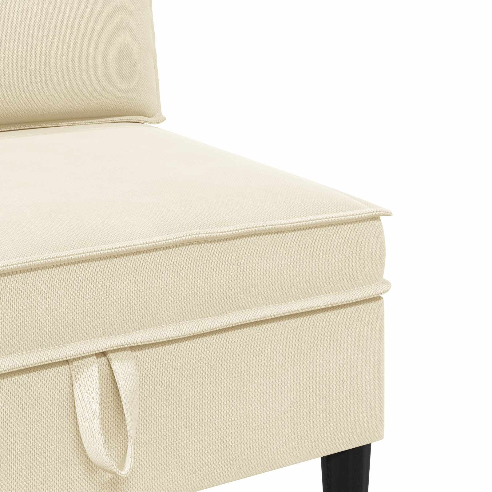 Set namještaja za dnevni boravak 3 pcs Krem Tkanina