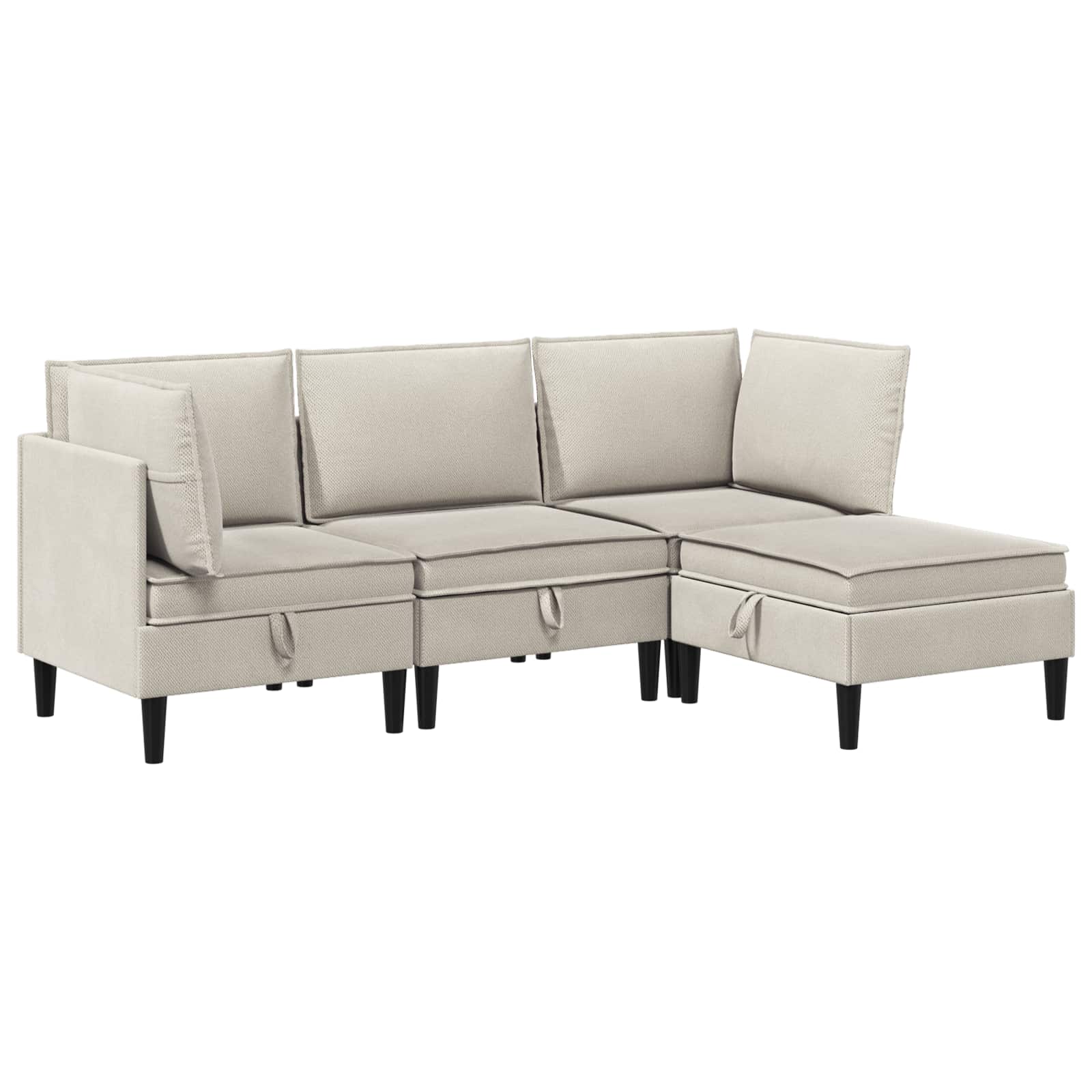 Set namještaja za dnevni boravak 4 pcs Zobena Tkanina