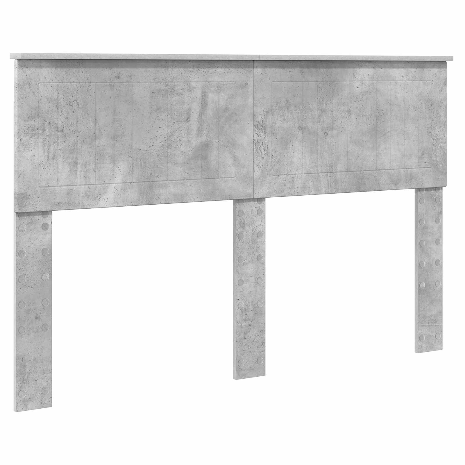 Krevetna konstrukcija Beton 140 x 200 cm Čvrsto borovo drvo