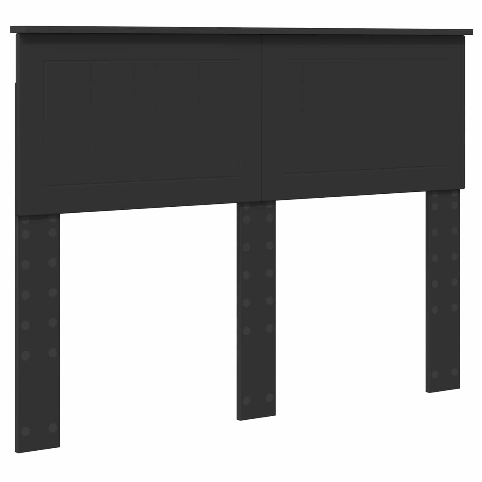 Krevetna konstrukcija Crna 120 x 200 cm Čvrsto borovo drvo