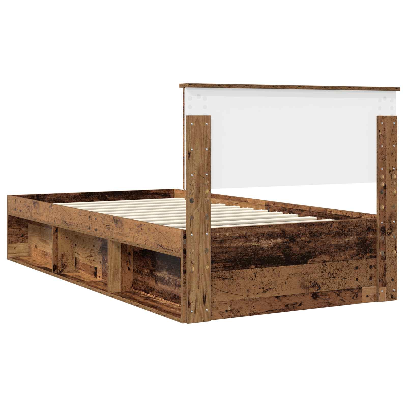 Krevetna konstrukcija s uzglavljem Staro drvo 100 x 200 cm