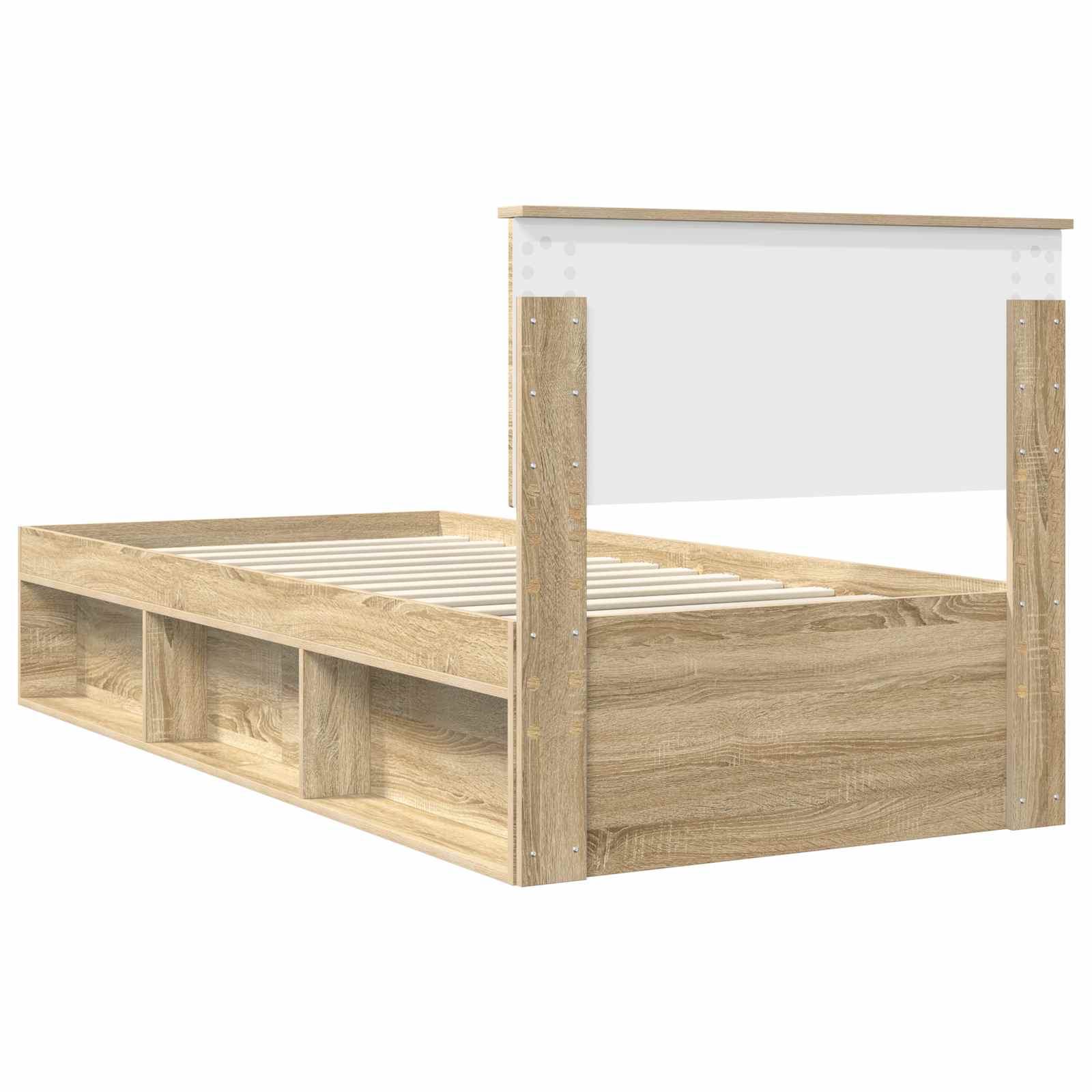 Krevetna konstrukcija s uzglavljem Sonoma hrast 90 x 200 cm