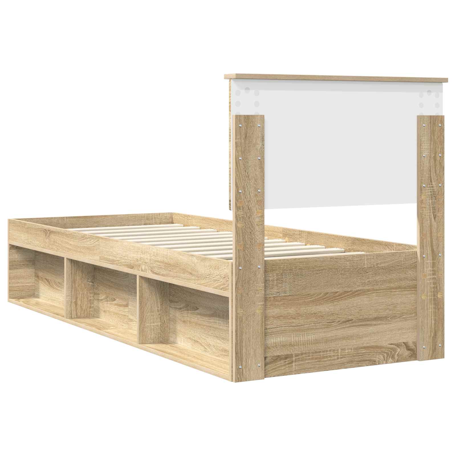 Krevetna konstrukcija s uzglavljem Sonoma hrast 75 x 190 cm