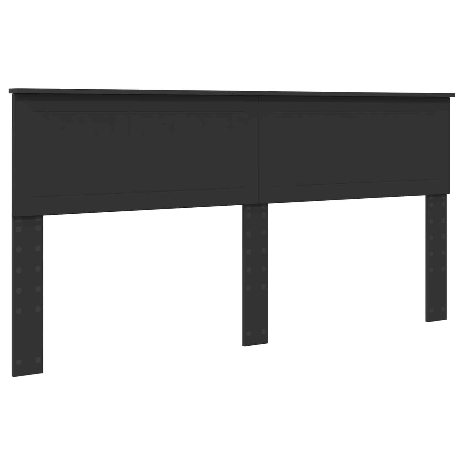 Krevetna konstrukcija Crna 180 x 200 cm Inženjersko Drvo