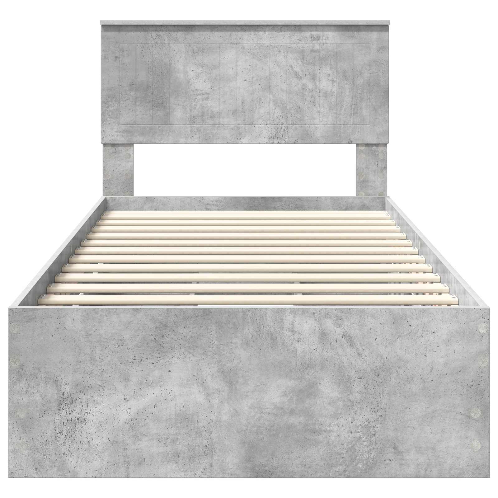 Krevetna konstrukcija s ladicama Betonski sivi 90 x 200 cm