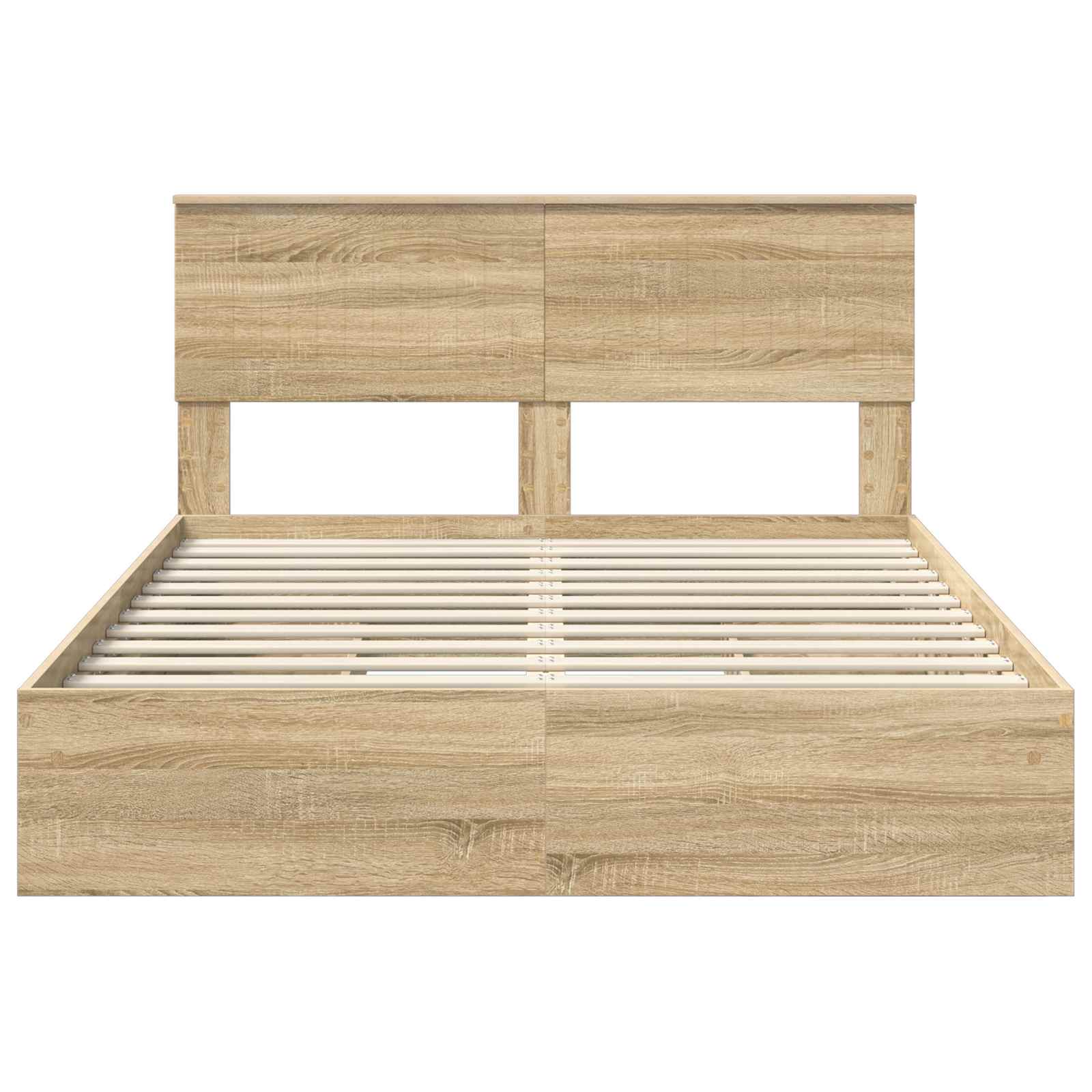 Krevet s od storage Sonoma hrast 135 x 190 cm Konstruirano drvo