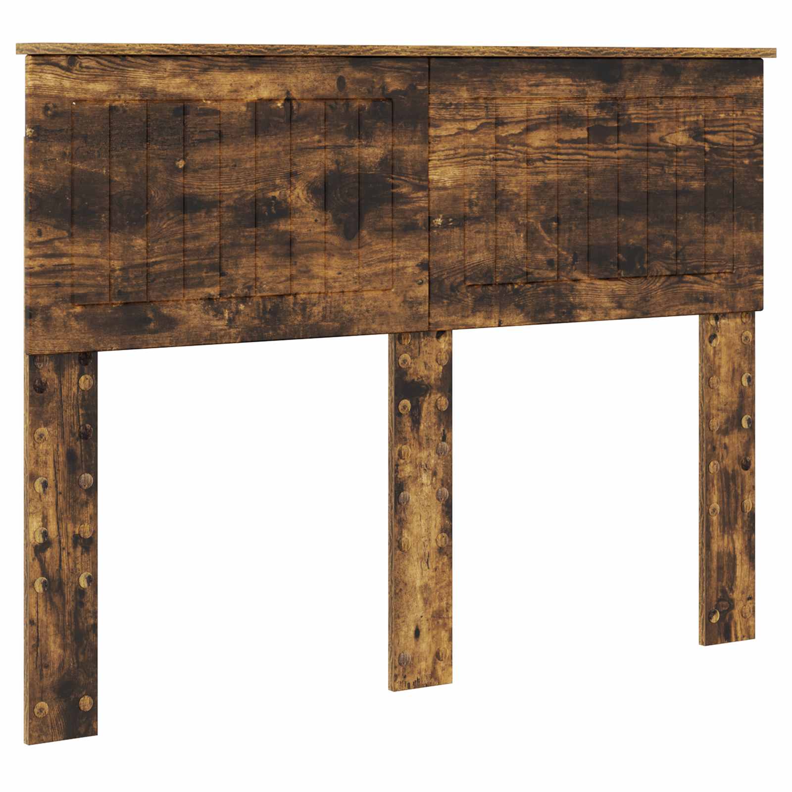 Krevet s od storage s uzglavljem Dimljeni hrast 135 x 190 cm