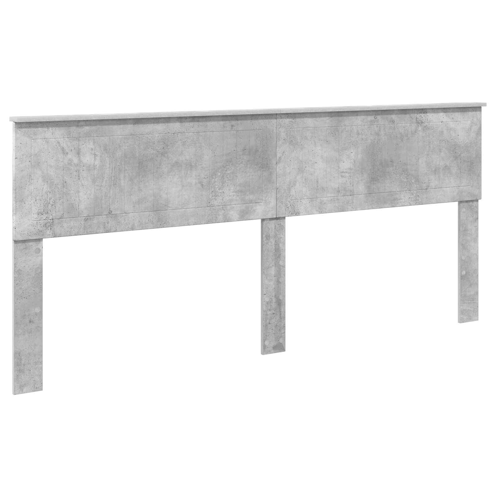 Krevetna konstrukcija s uzglavljem Betonski sivi 200 x 200 cm