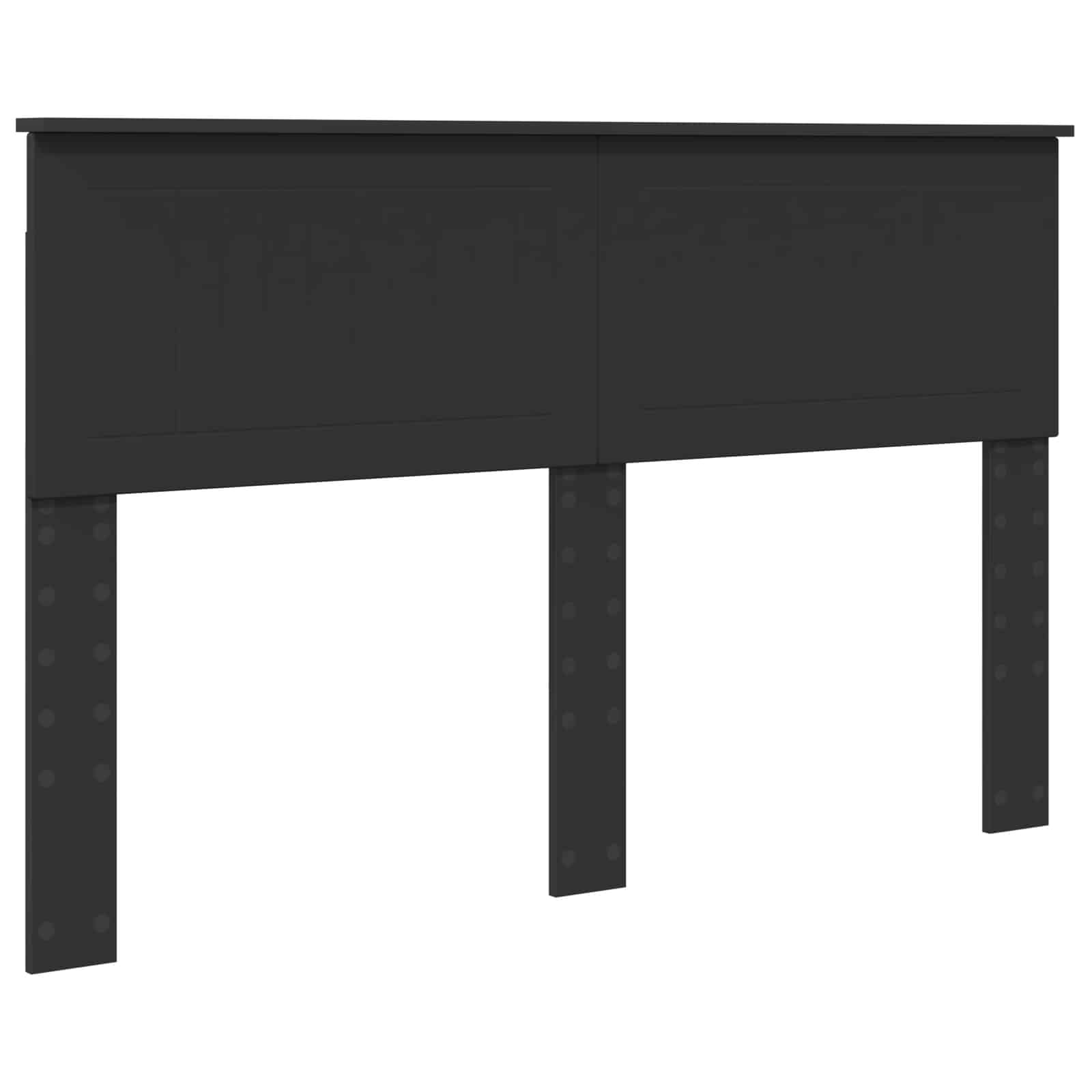 Krevetna konstrukcija Crna 140 x 190 cm Konstruirano drvo