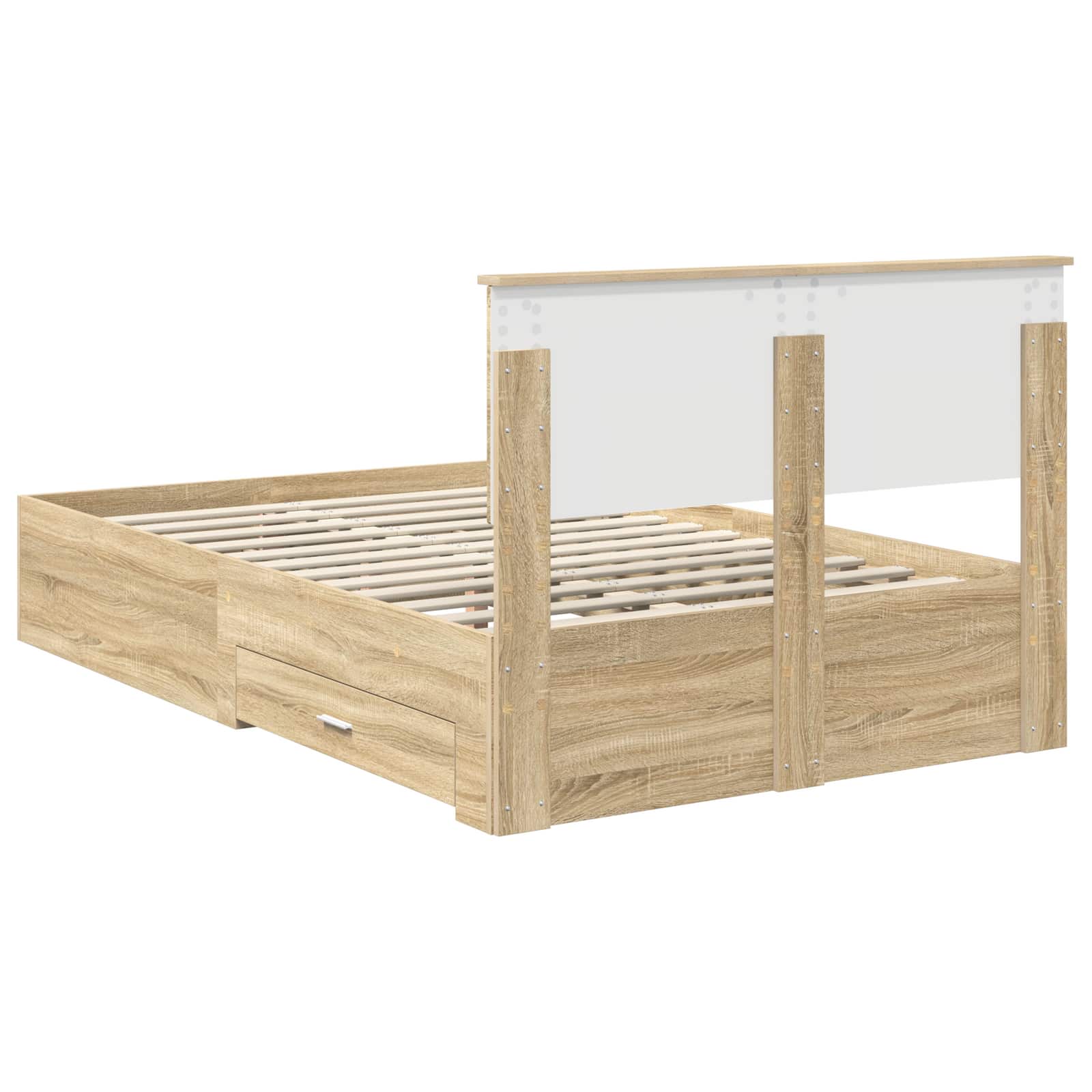 Krevetna konstrukcija s uzglavljem Sonoma hrast 120 x 200 cm