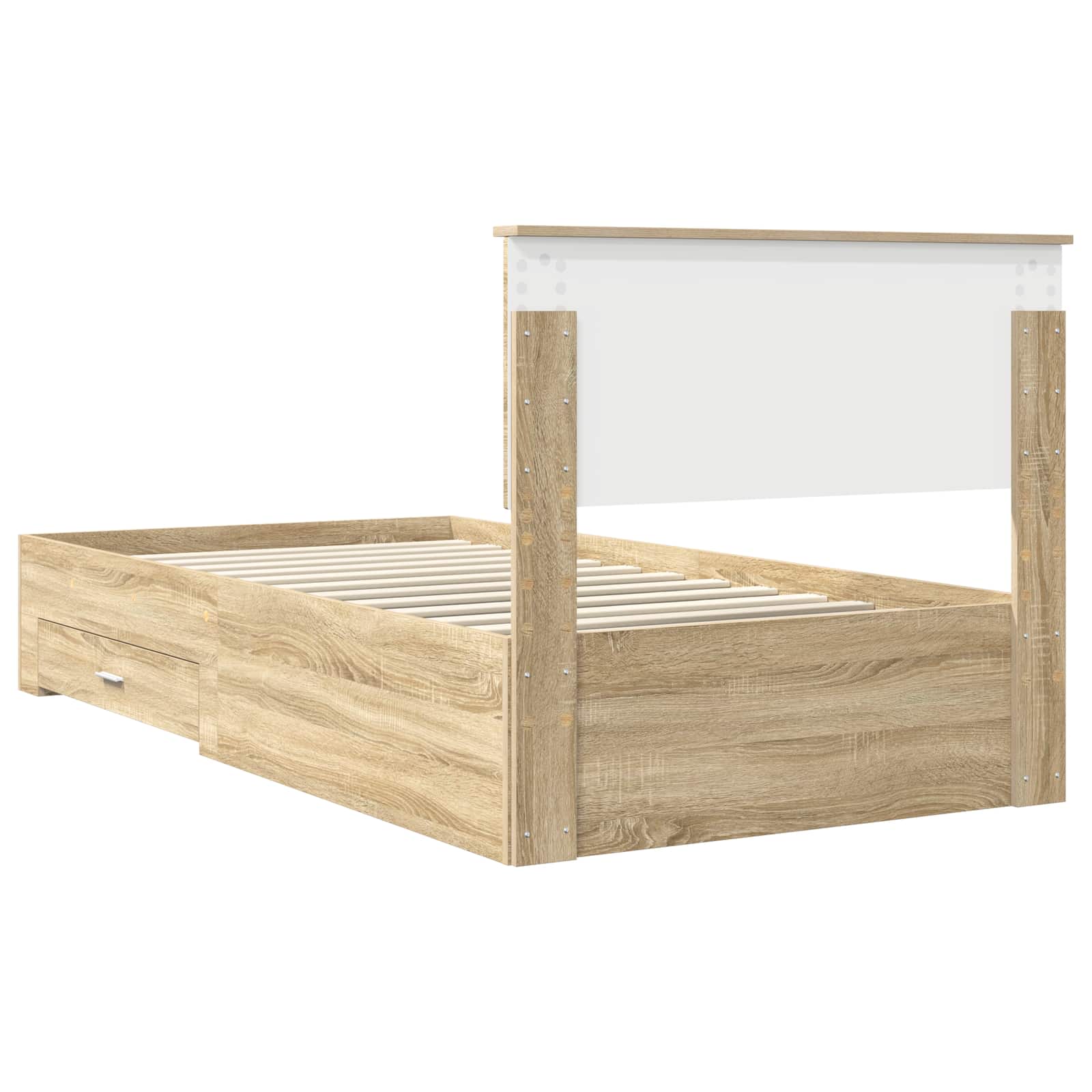 Krevetna konstrukcija s uzglavljem Sonoma hrast 100 x 200 cm
