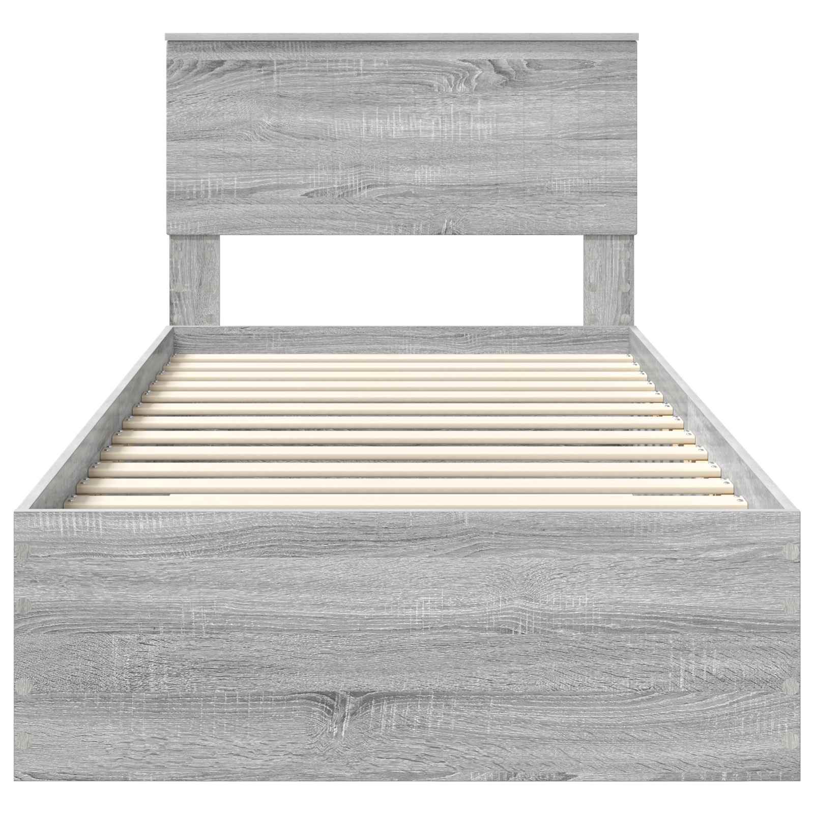 Krevetna konstrukcija Siva Sonoma 90 x 200 cm Konstruirano drvo