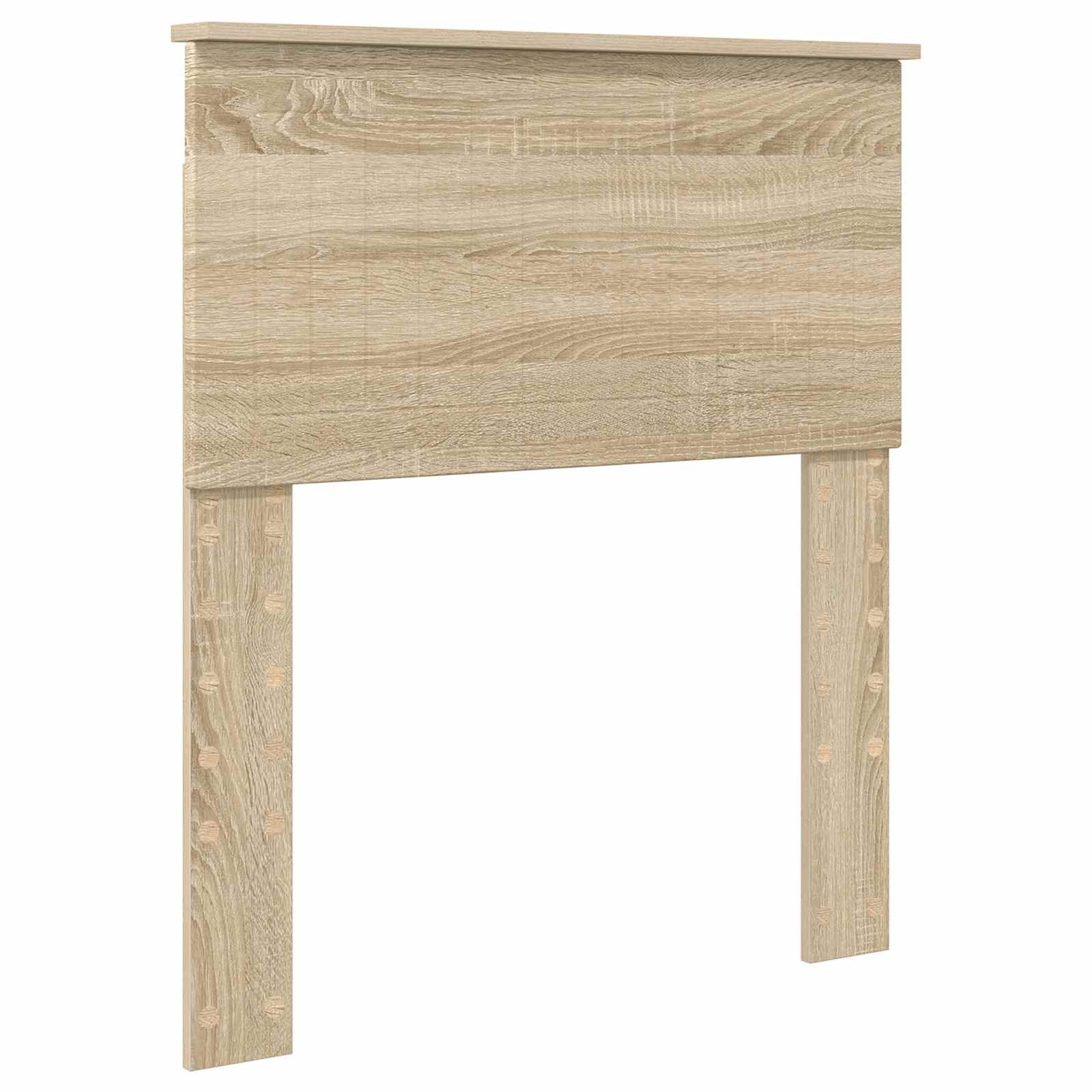 Krevetna konstrukcija Sonoma hrast i srebrna 75 x 190 cm