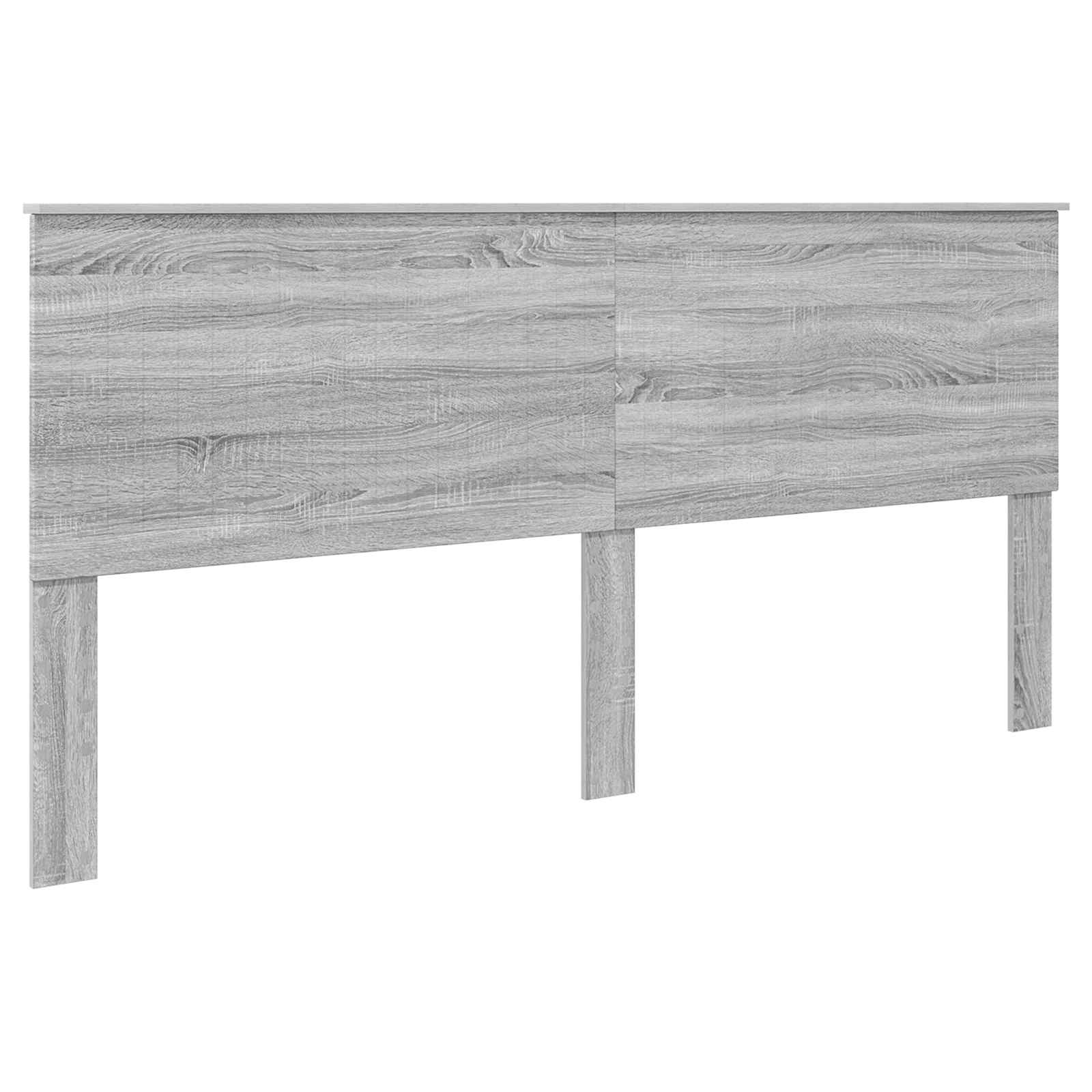 Krevetna konstrukcija s uzglavljem Siva Sonoma 200 x 200 cm